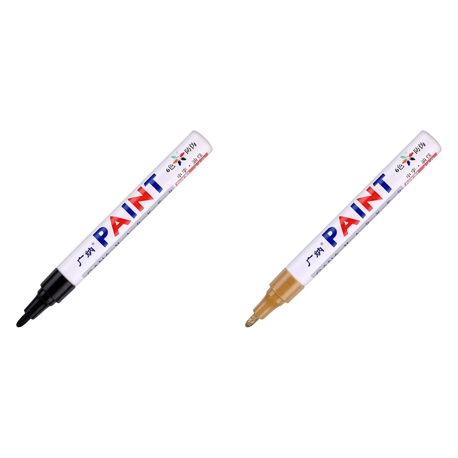 BNNG Paint Marker Pens - Permanent Oil Based Paint Markers, Medium Tip, Quick Dry and Waterproof Assorted Color Marker for Metal, Wood, Fabric, Plastic, Rock Painting, Stone, Mugs, Canvas, Glass