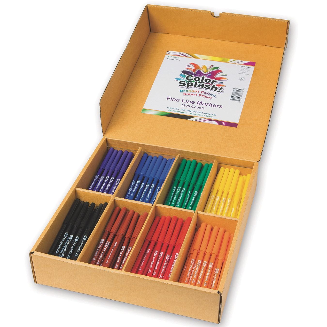 Color Splash!® Fine Line Marker PlusPack (Pack of 200)