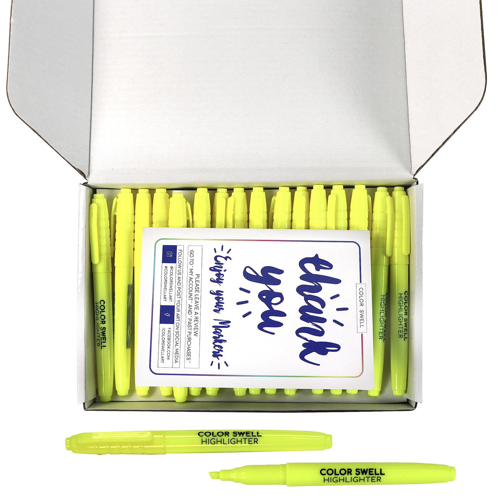 Color Swell Yellow Highlighters 96 pack