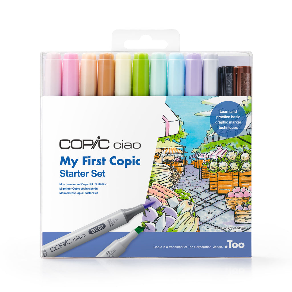 Copic COPIC Ciao Marker My First Copic Starter Set, 12-Piece Set