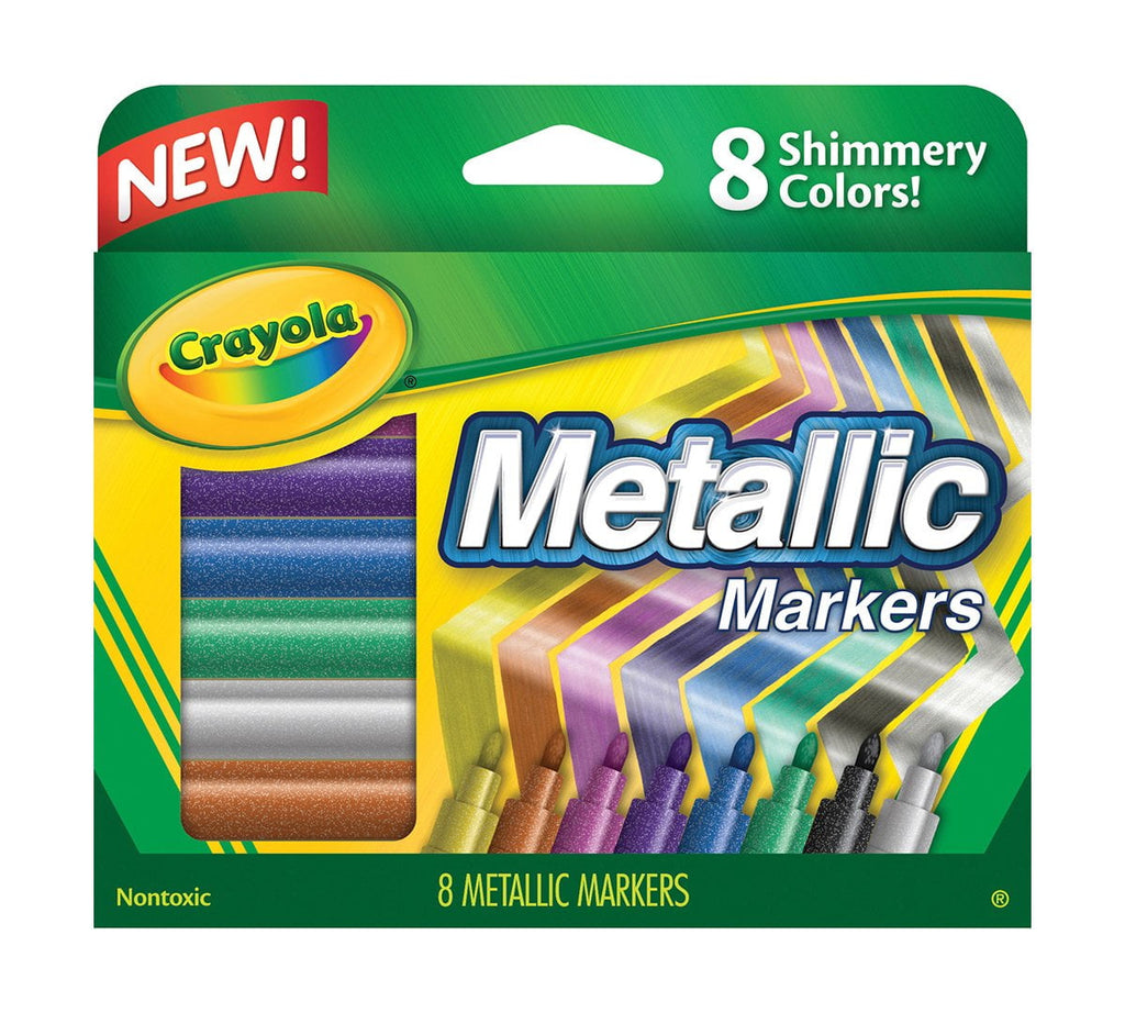 Crayola Metallic Markers, 8 Count