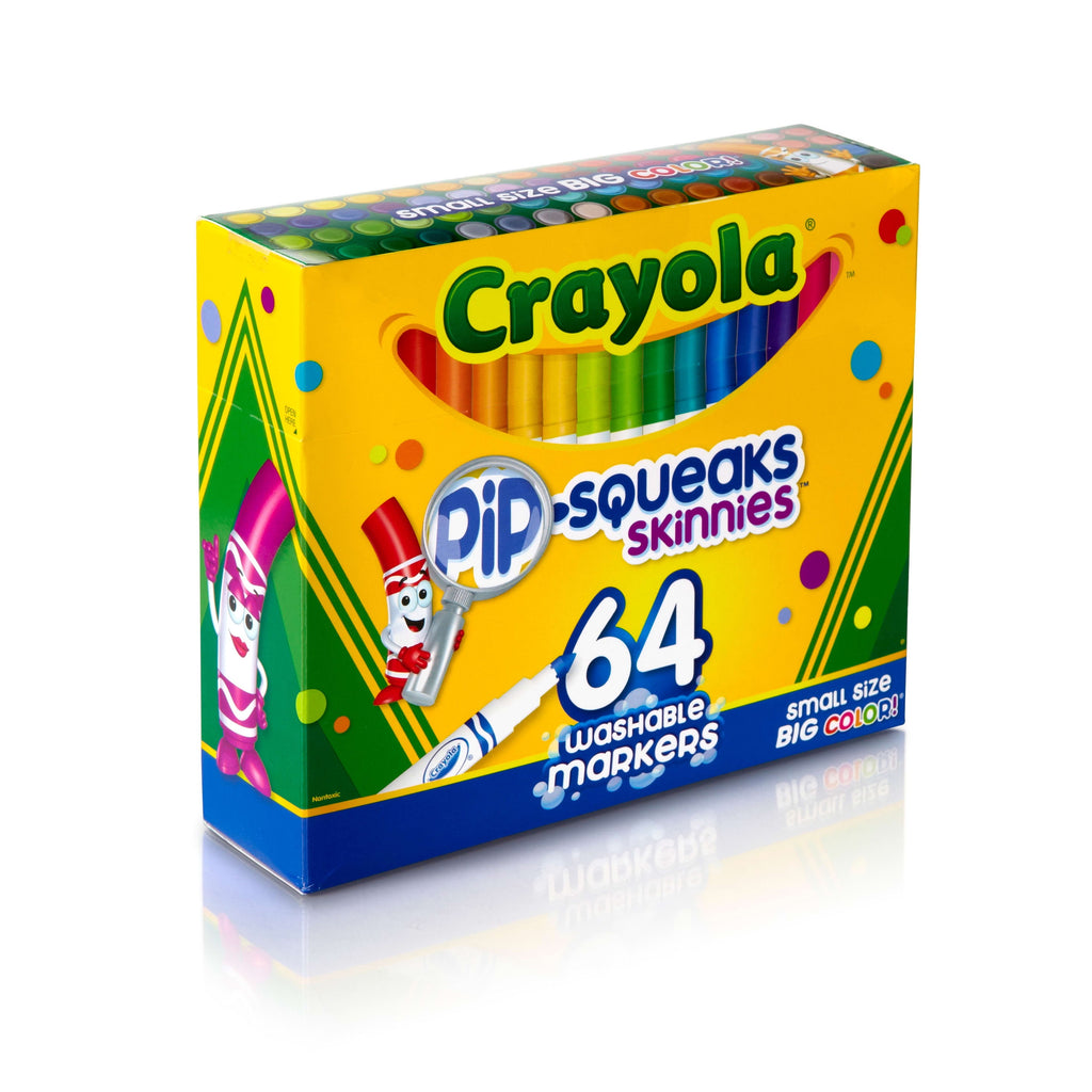 Crayola Pip-Squeaks Skinnies Set, 64-Colors