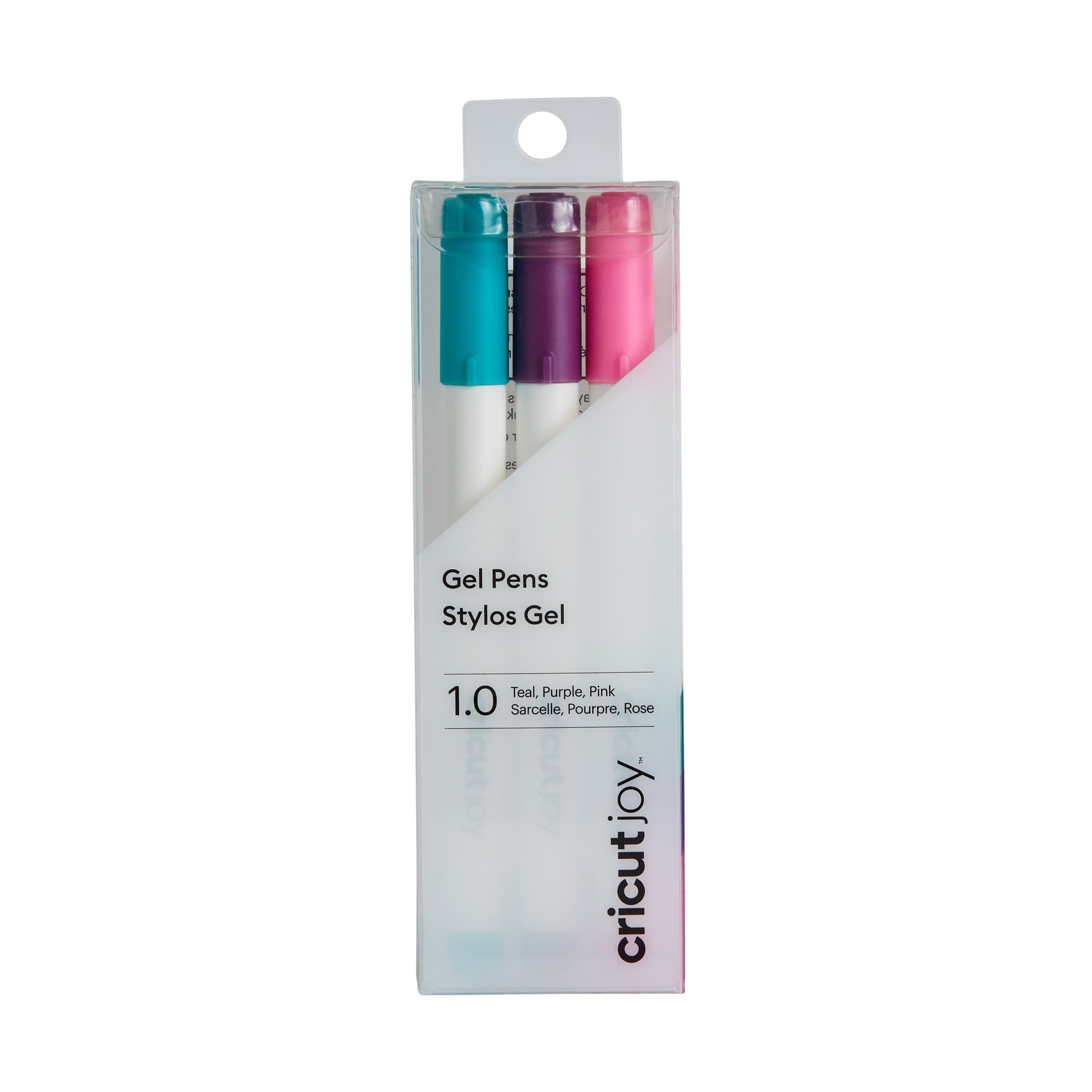 Cricut Joy Glitter Gel Pens 0.8, Pink/Blue/Green (3 count), Medium Point
