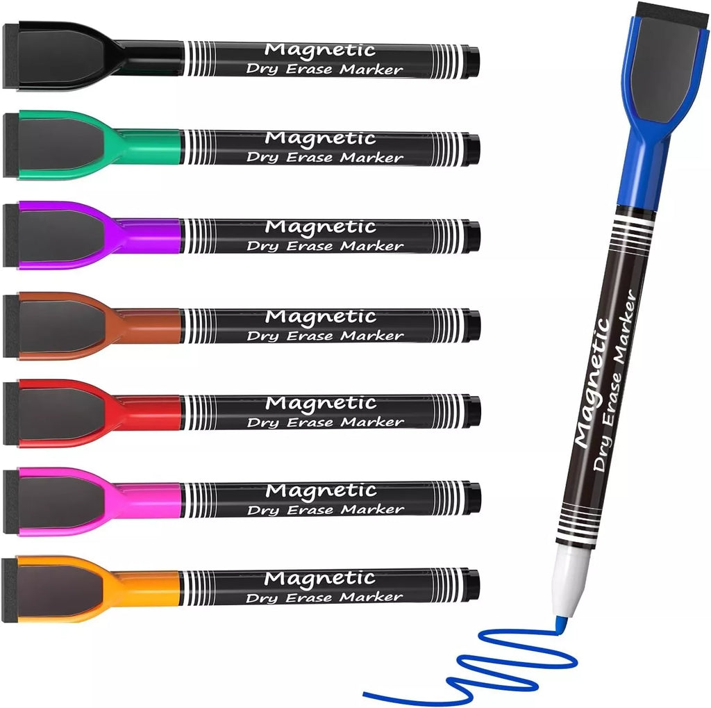 Dry Erase Markers Fine Tip Fine Point Dry Erase Markers With Eraser,Magnetic Dry