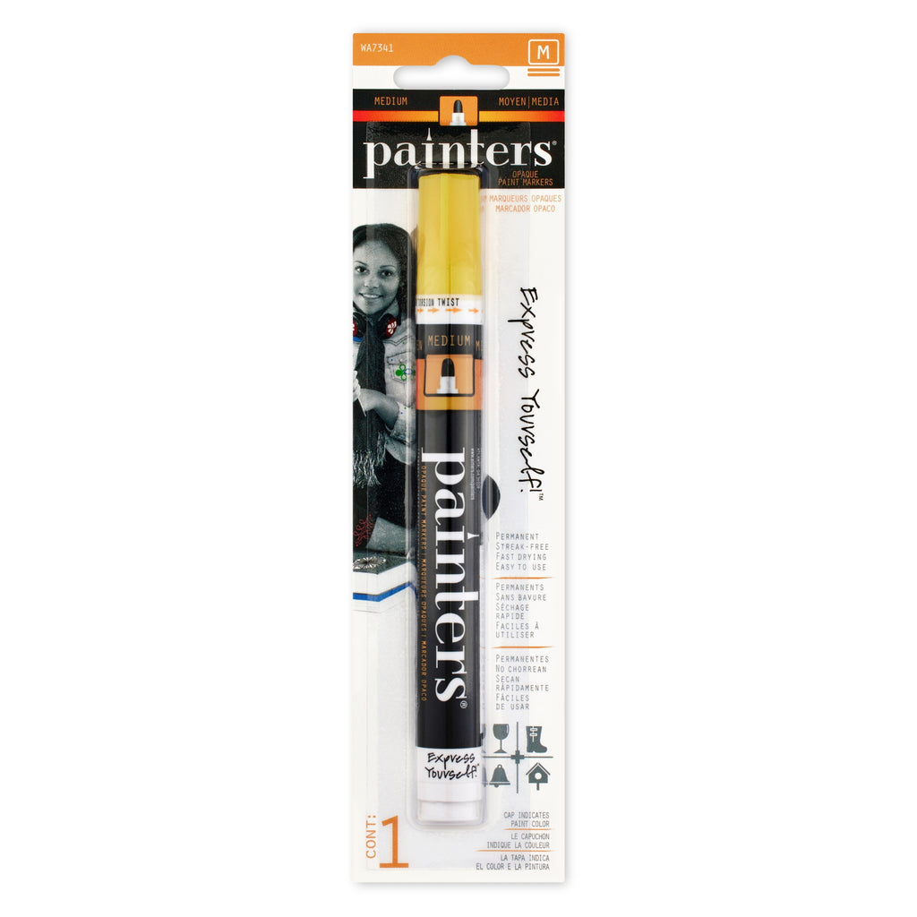 Elmer's Painters Opaque Paint Marker, Medium Point, Yellow, 1 Count