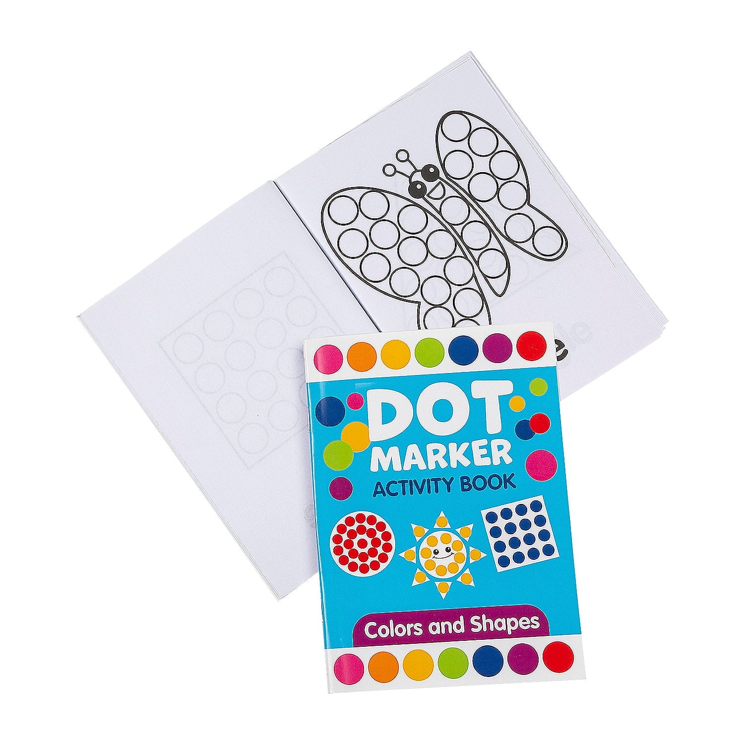 Fun Express Activity Books Shapes Dot Marker & Colors – 12 Pc