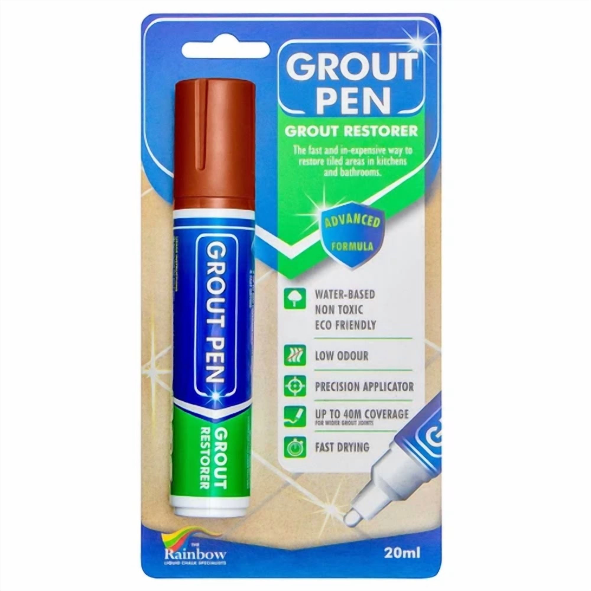 Grout Pen Tile Paint Marker Terracotta : Waterproof Tile Colorant Pen - Wide Tip