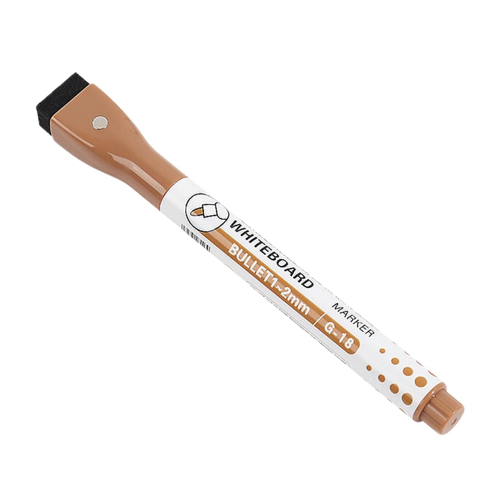 HomiTools White Board Marker Double Whiteboard Marker Friendly Material for Study Meeting Doodling Planning Brown Vibrant Whiteboard Marker Dry-Erase Pen with Color Options Brown