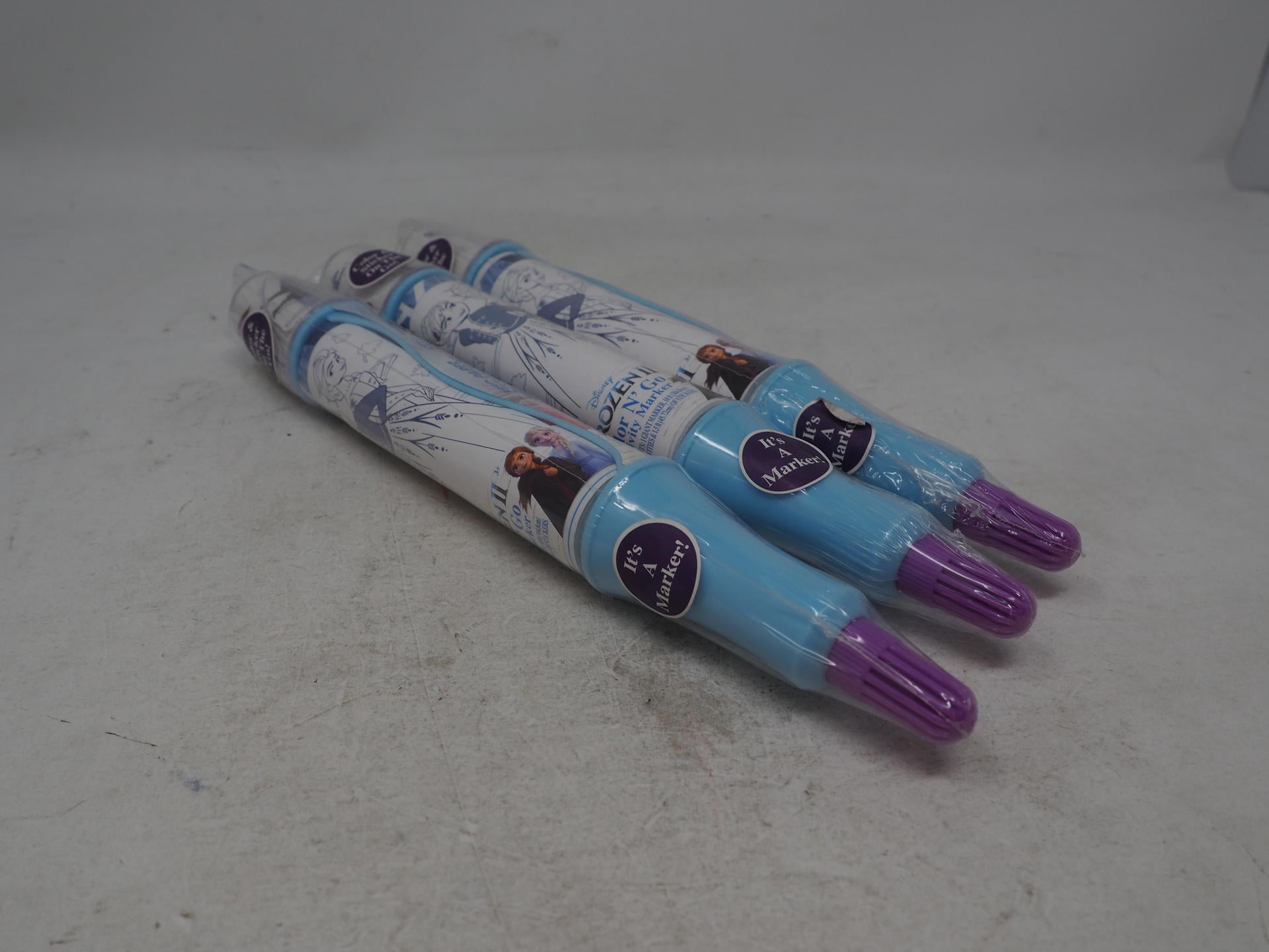 Lot Of 3 Frozen 2 Color N Go Activity Marker W/ Stickers. H2