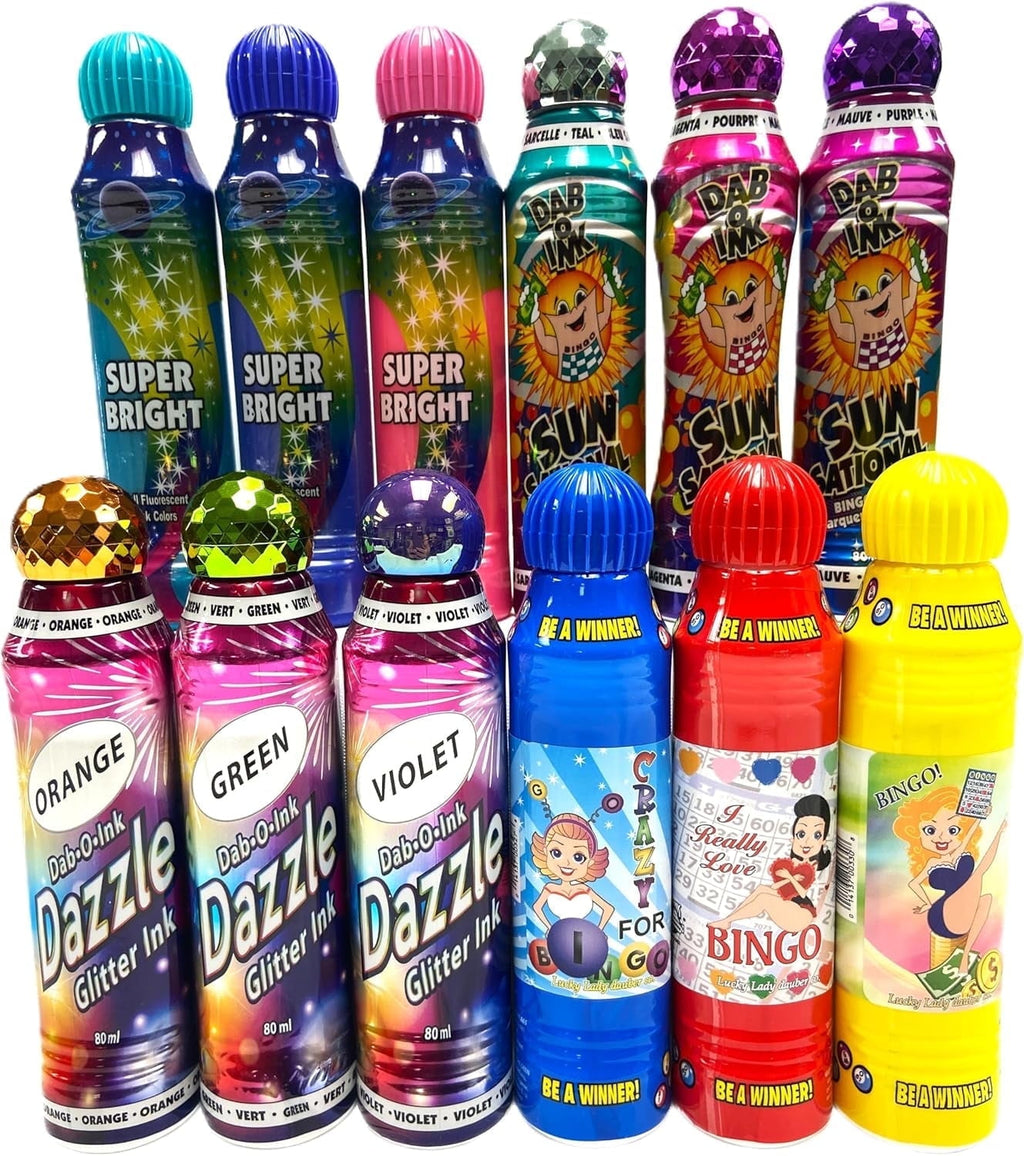 Lucky Lady Dauber Co. Bingo Dauber Variety Pack, 12 Count, 1 Pack