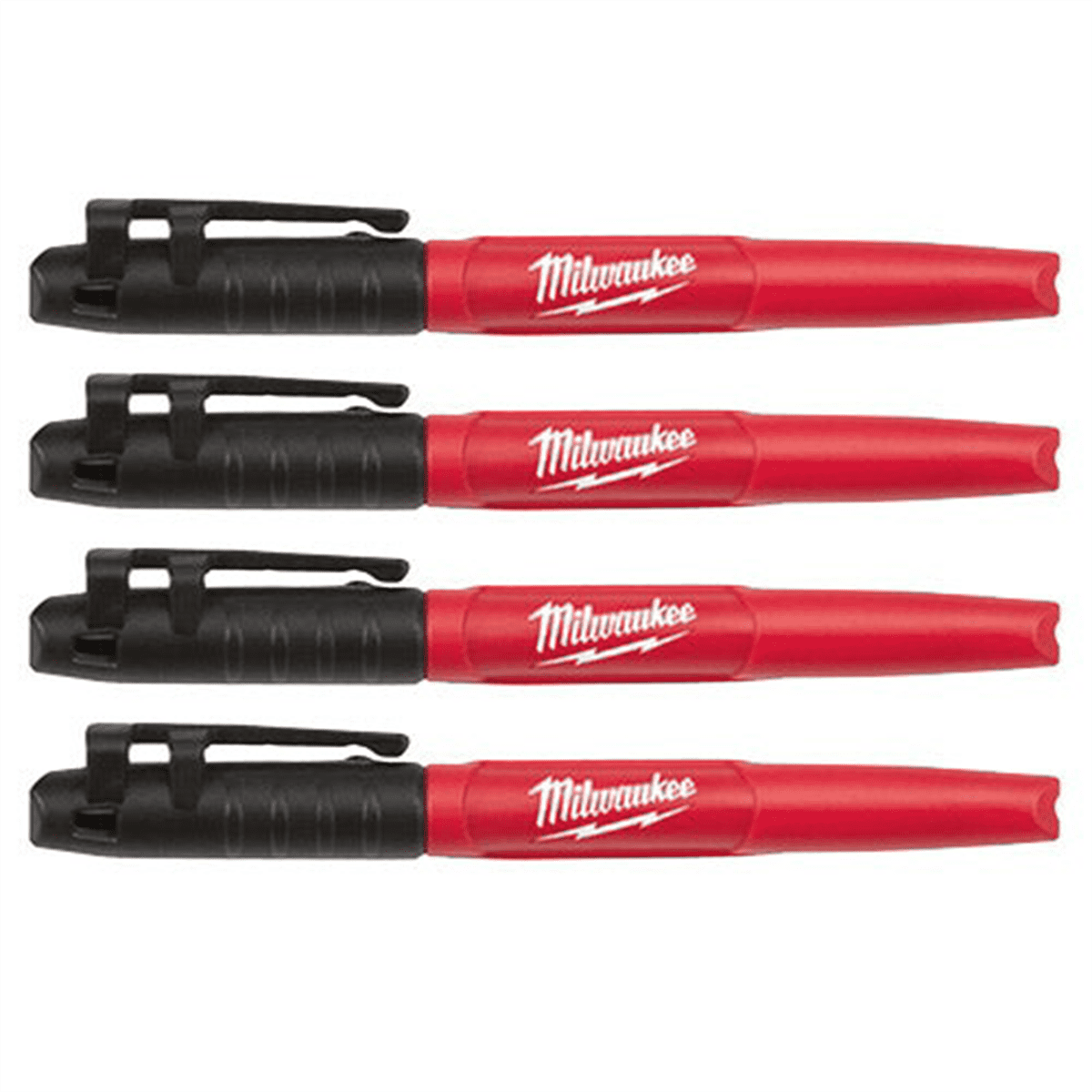 Milwaukee 48-22-3104 INKZALL Fine Point Black Marker (4 Pack)