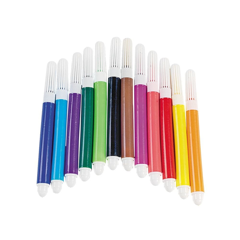 Mini Marker Sets (1Dz 12Pc Sets) - Basic Supplies - 12 Pieces