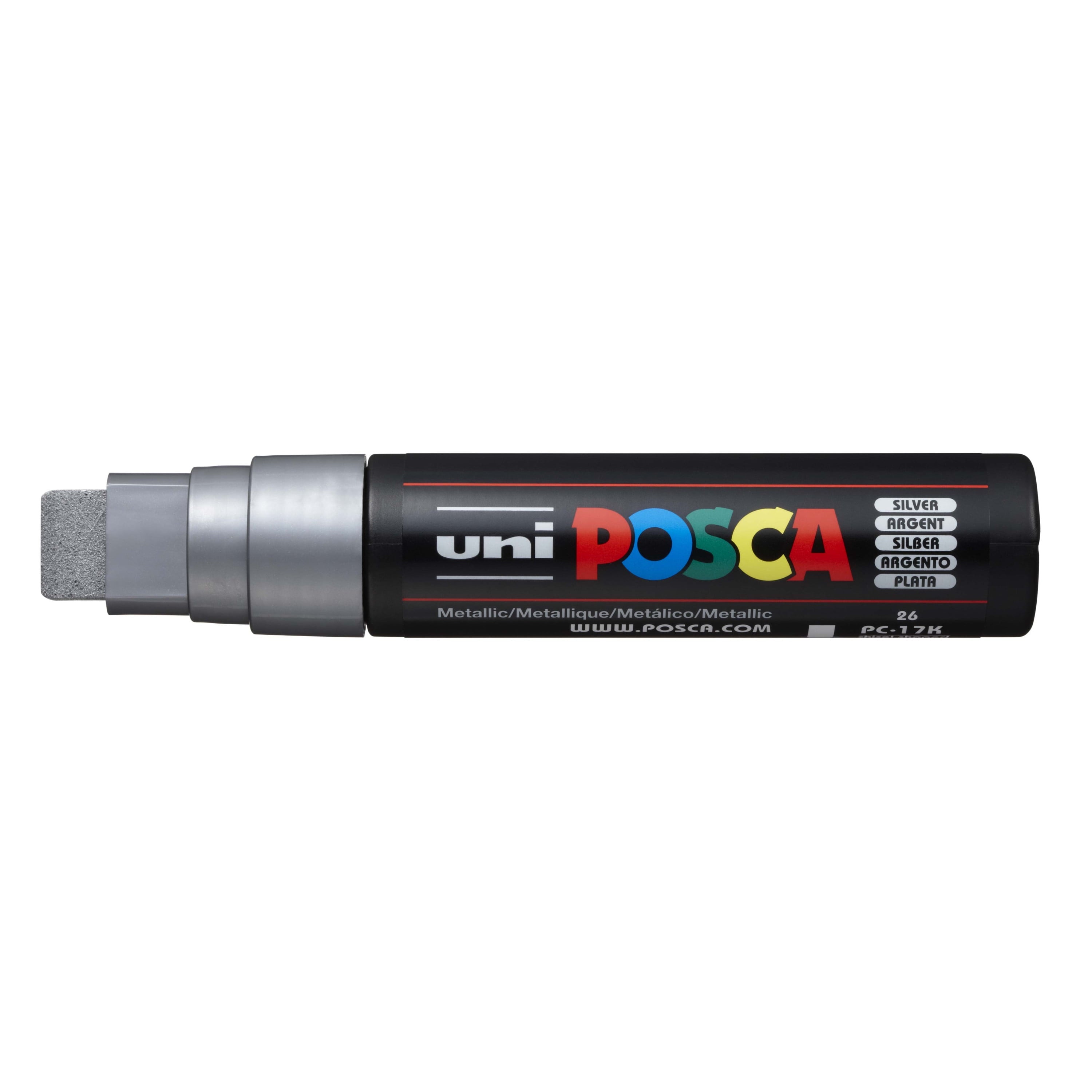 POSCA Paint Marker, PC-17K Extra Broad Rectangular Chisel, Black