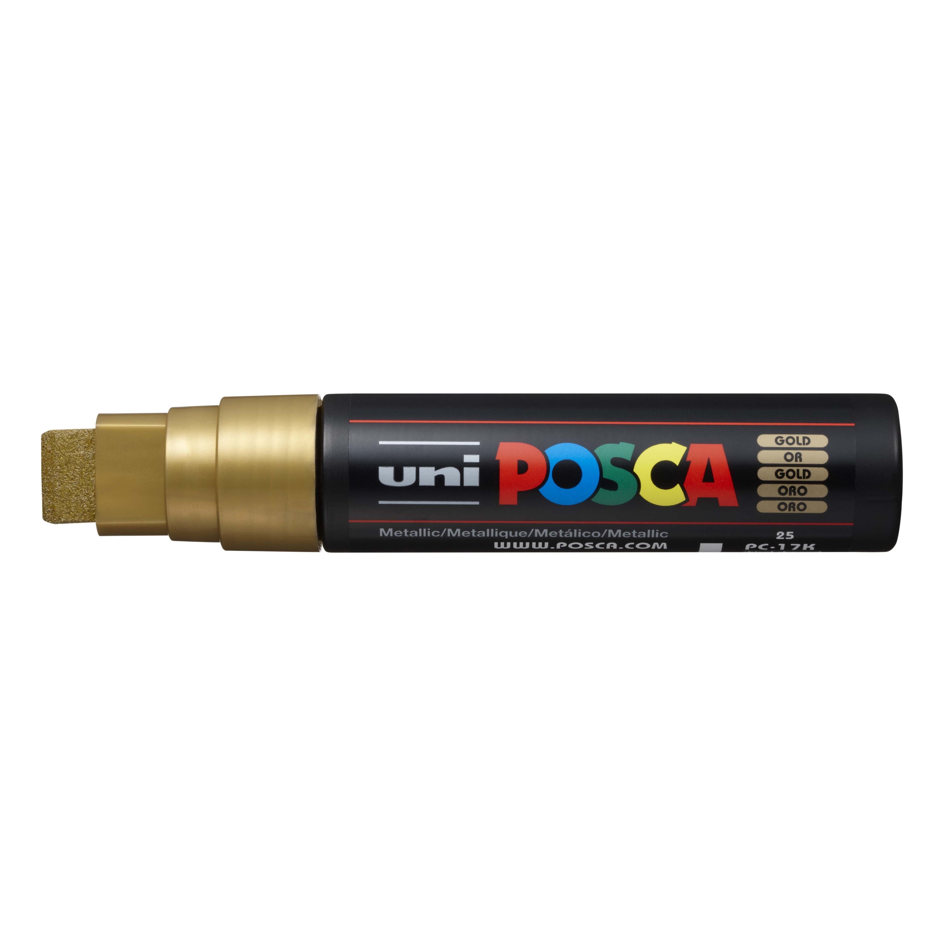 POSCA Paint Marker, PC-17K Extra Broad Rectangular Chisel, Black