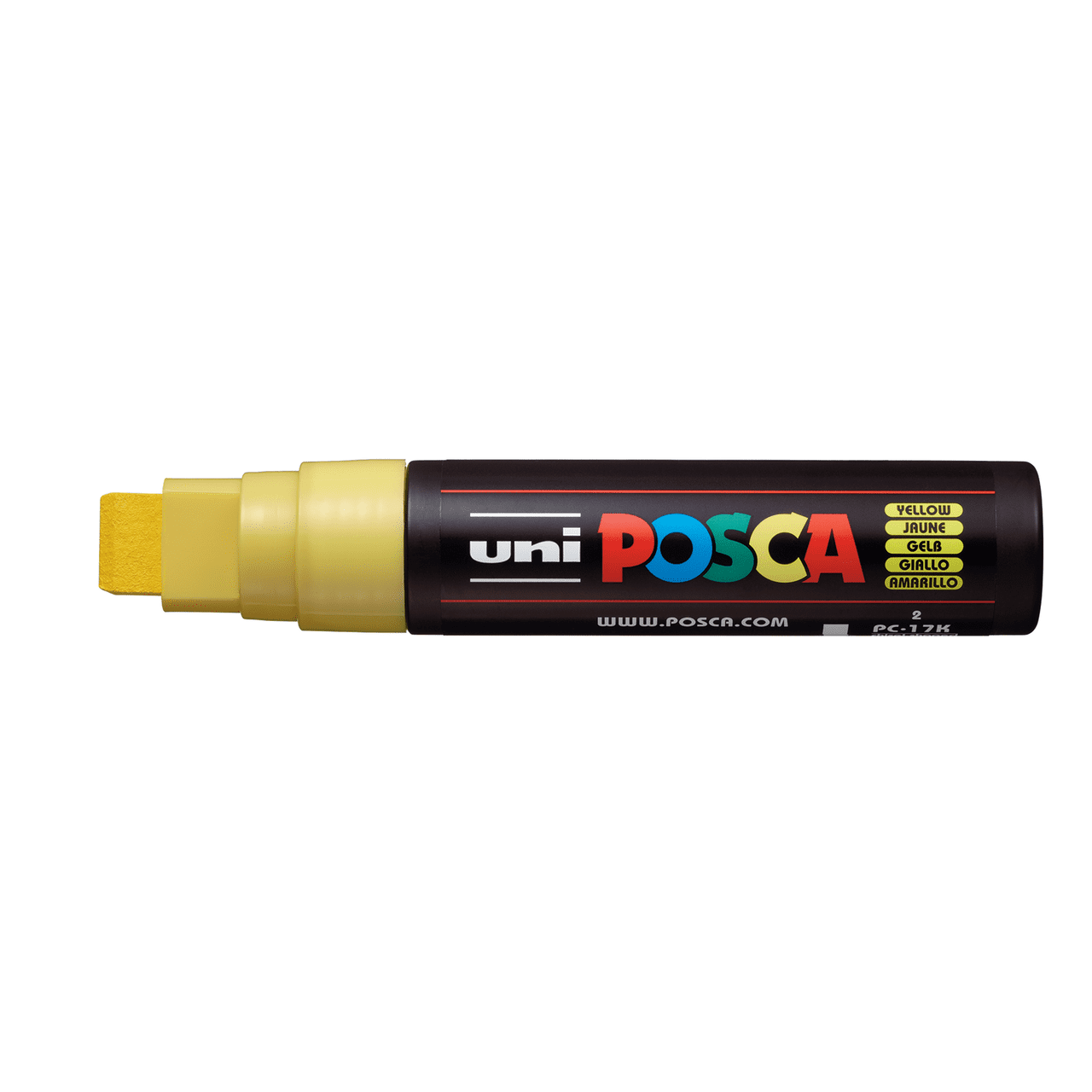 POSCA Paint Marker, PC-17K Extra Broad Rectangular Chisel, Black