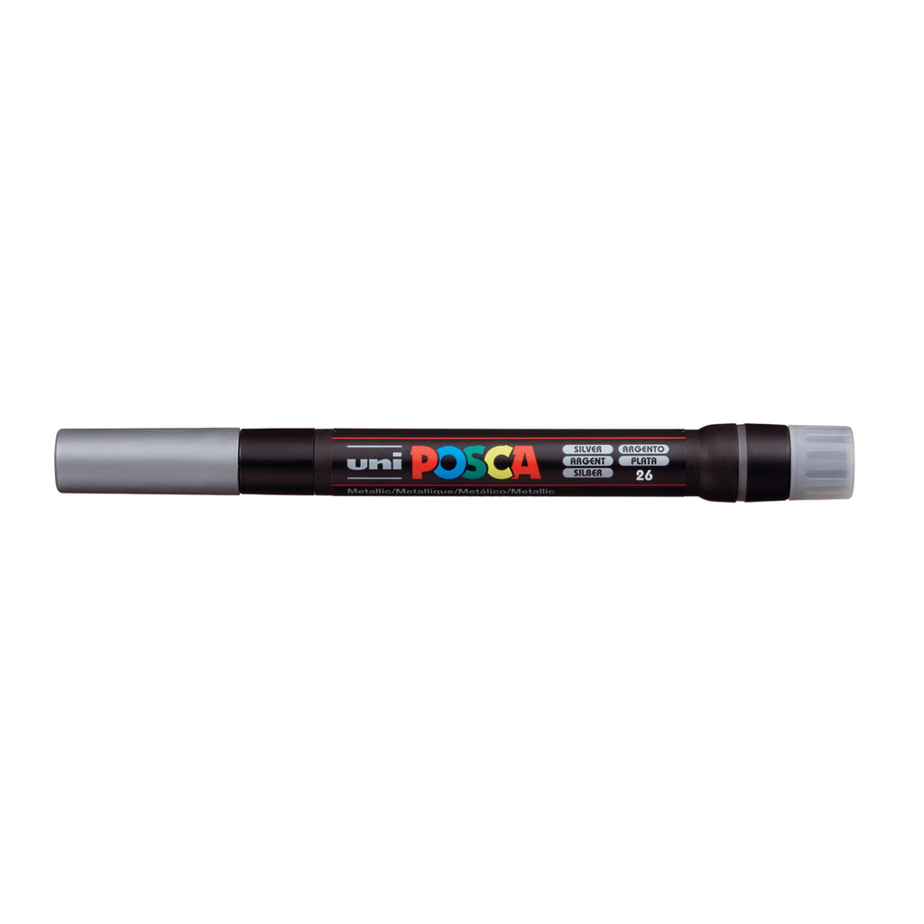 POSCA Paint Marker, PCF-350 Brush, Silver