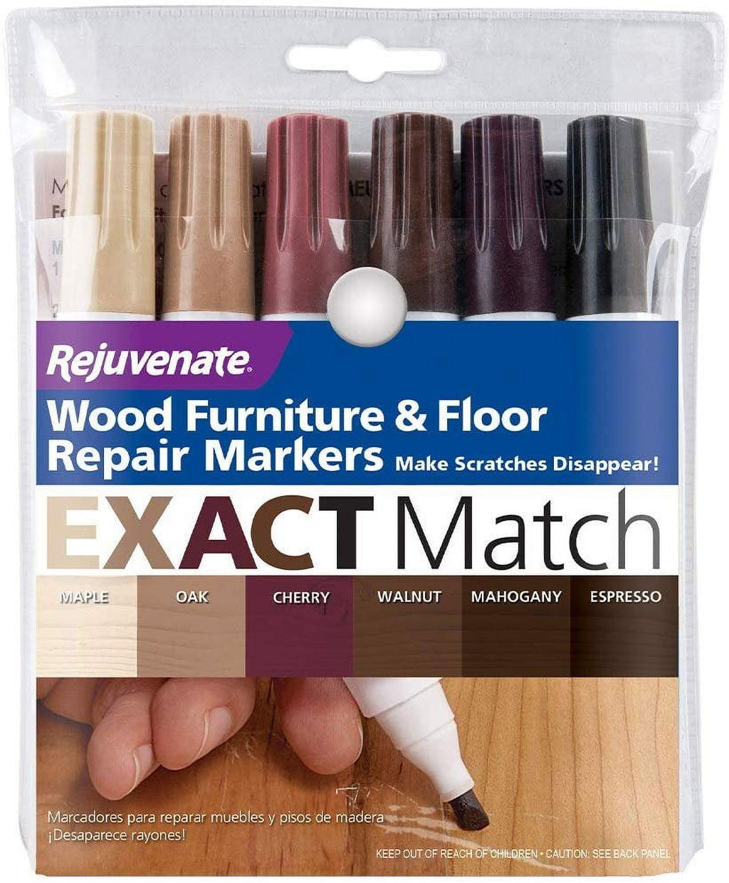Rejuvenate Exact Match Natural Wood Furniture & Floor Marker (6-Count) RJ6WM Pack of 6 RJ6WM 600634