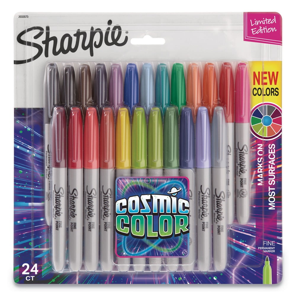 Sharpie Cosmic Colors Marker Sets, 24-Markers, Fine