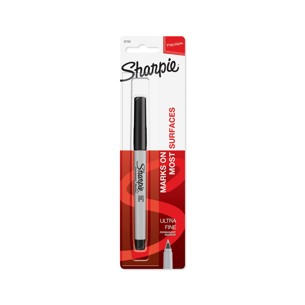 Sharpie Marker, Carded Packaging, Ultra-Fine, Black