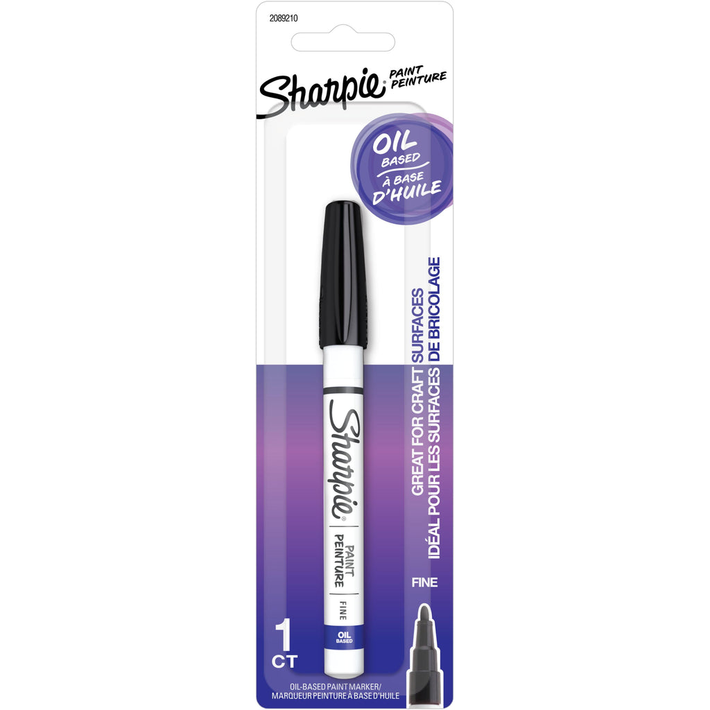 Sharpie Paint Permanent Marker, Fine Point, Black