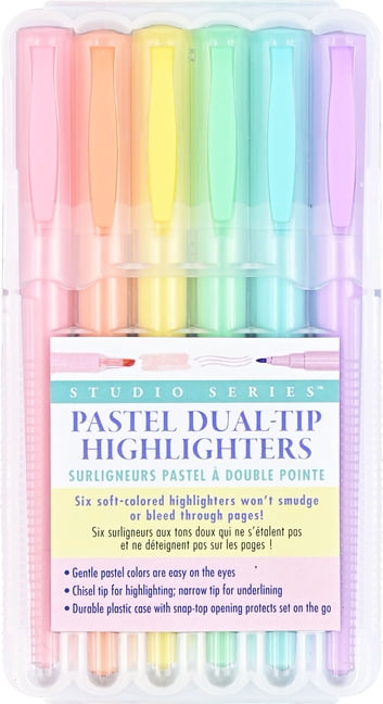 Studio Series Pastel Dual-Tip Highlighters - 6 Colors (Other)