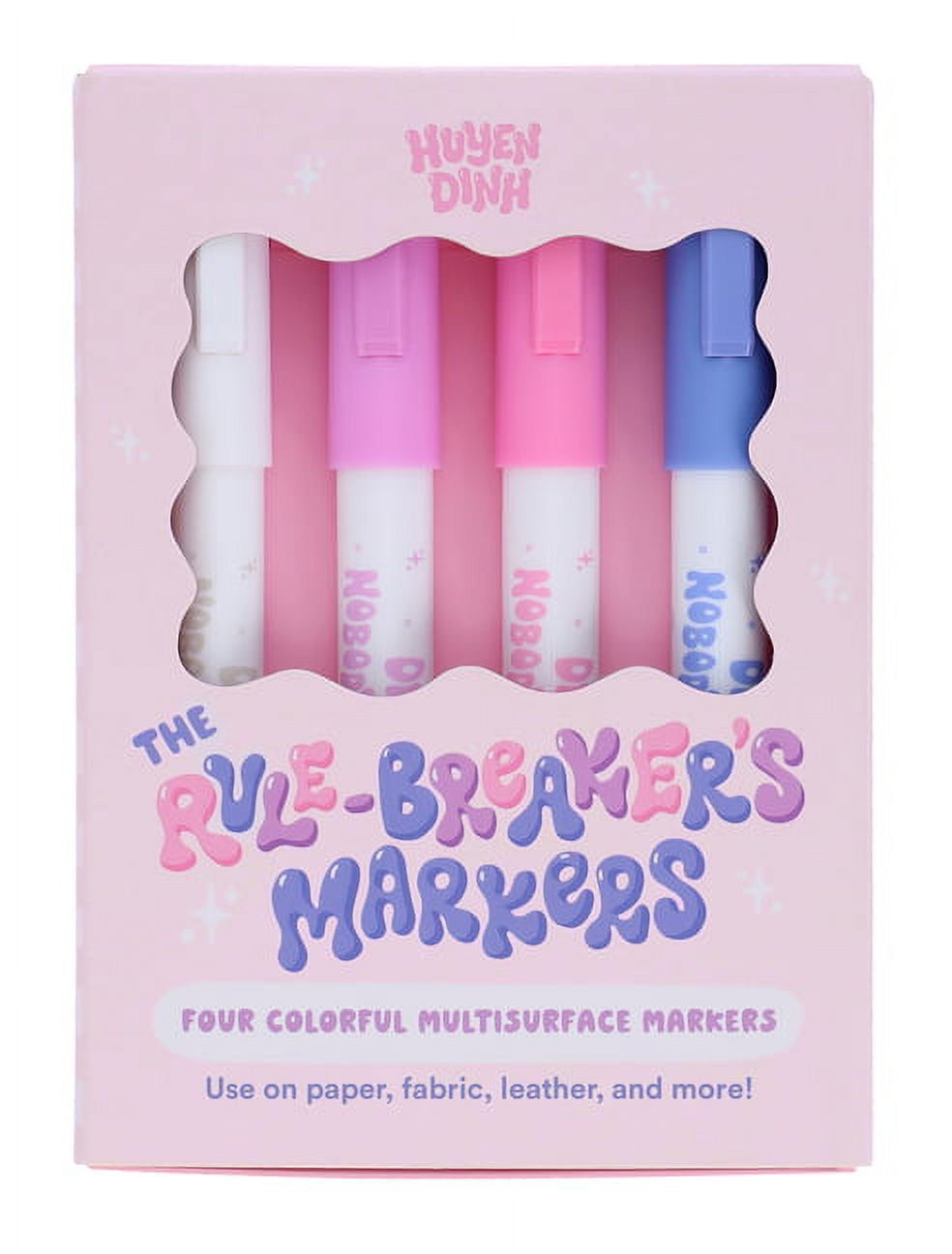 The Rule-Breaker's Markers: Four Colorful Multisurface Markers
