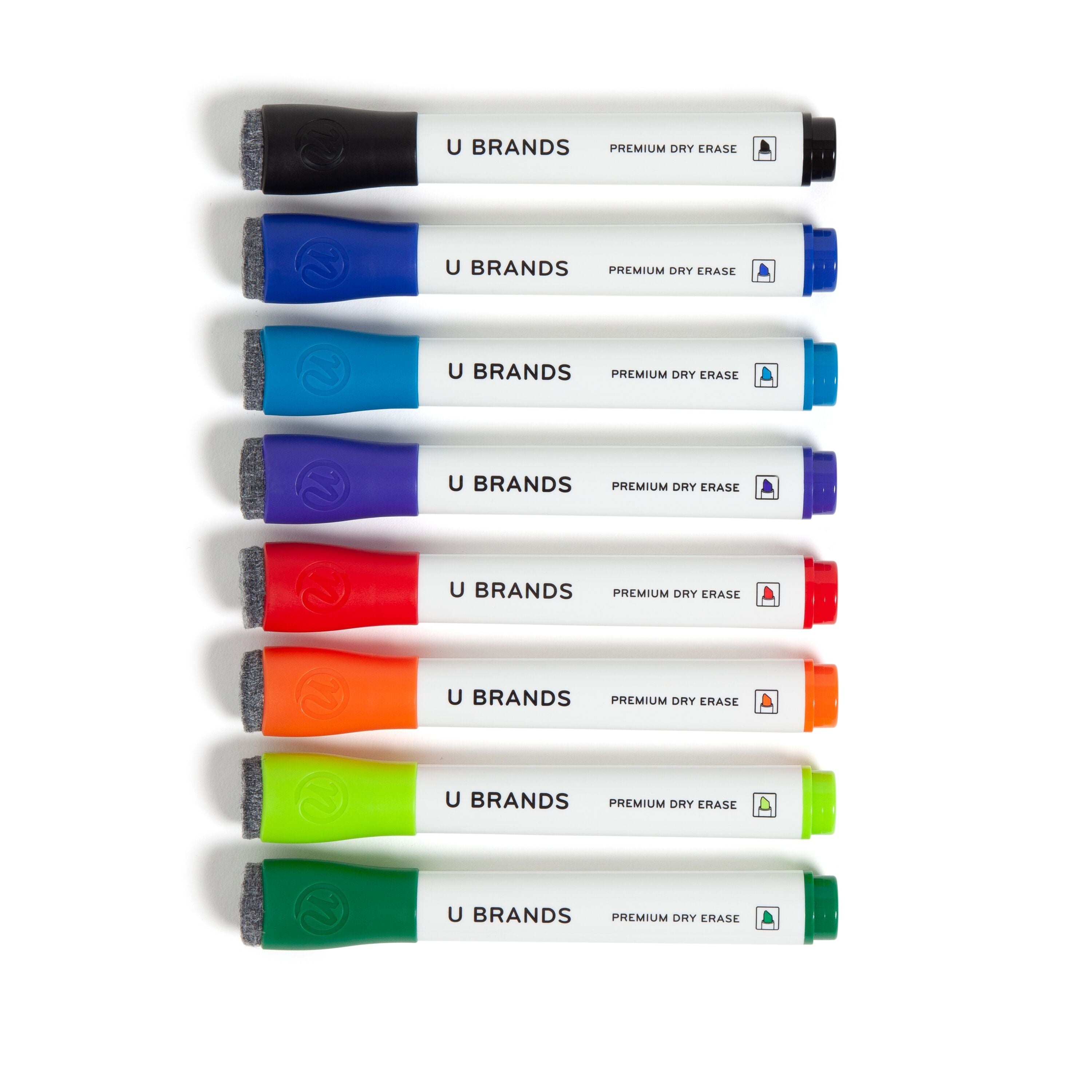 U Brands Dry Erase Markers, Chisel Tip, Multi-Color, 8 Count