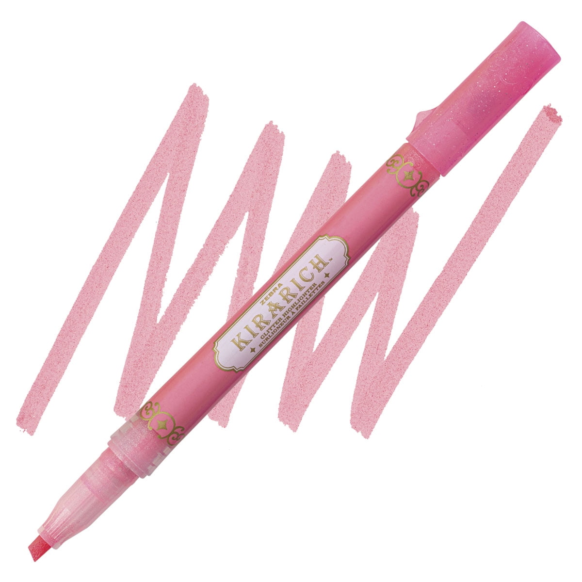 Zebra Kirarich Glitter Marker - Pink