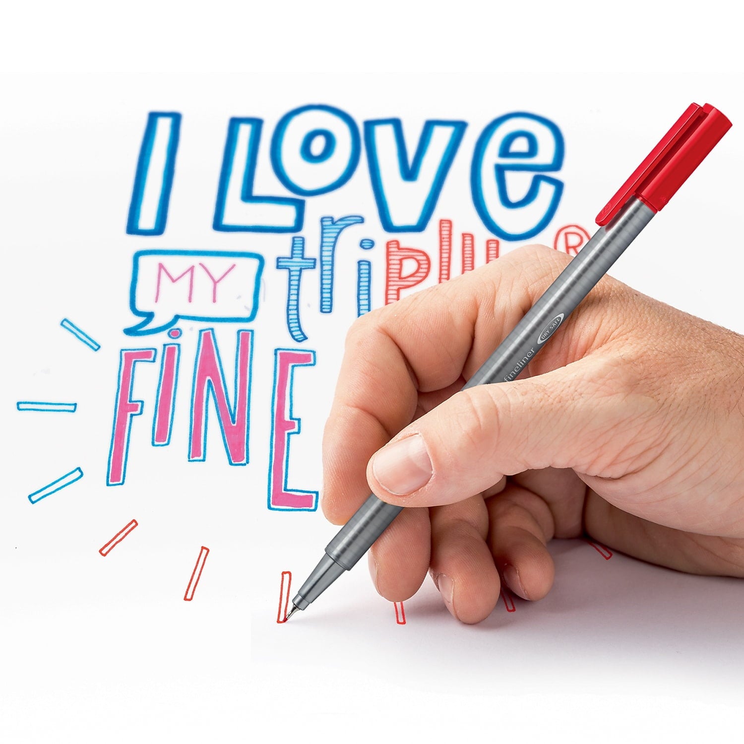 Staedtler triplus Fineliner Marker, Super Fine, Water-Based, 20 Color Set