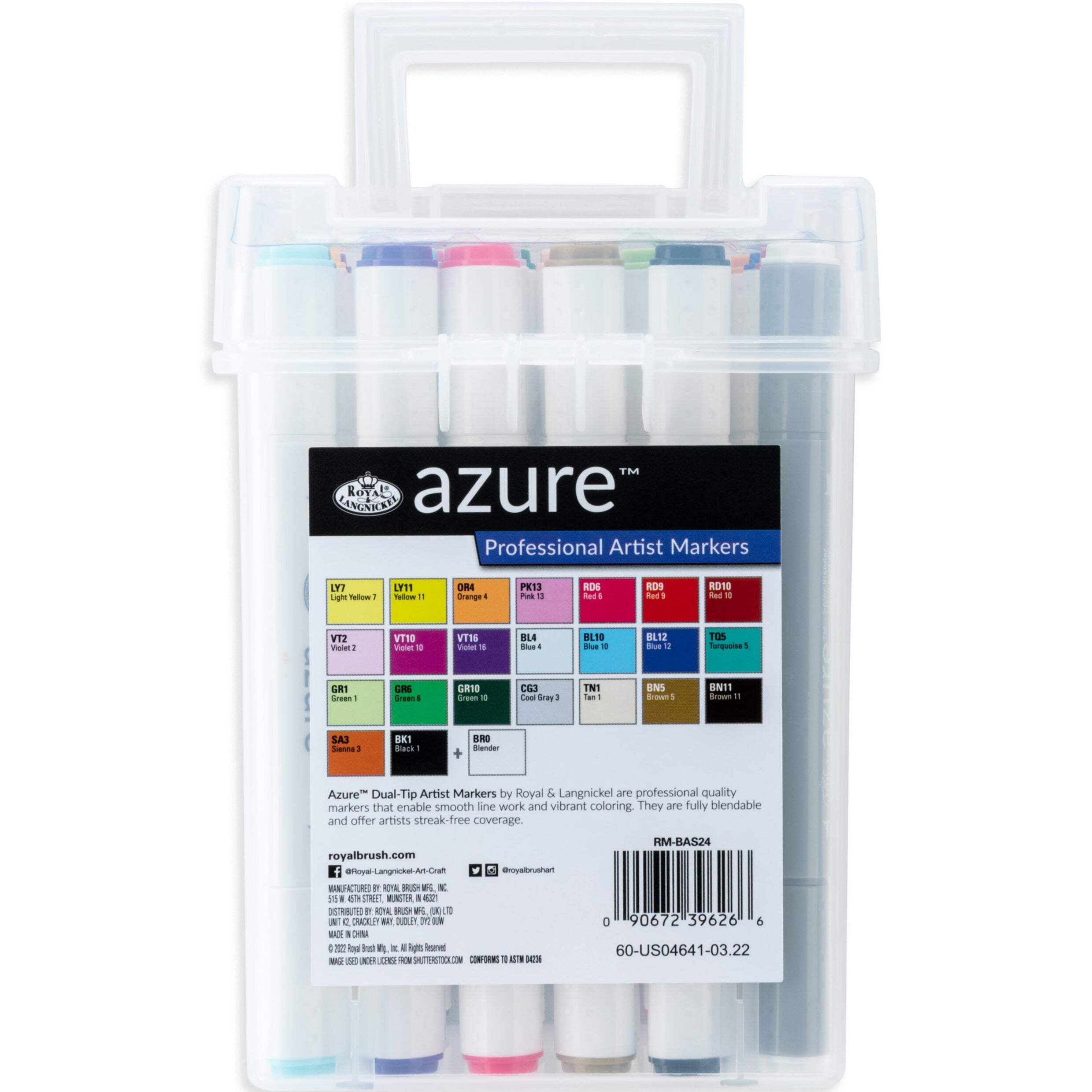 Royal & Langnickel Azure™ 24 pc Color Marker Sets