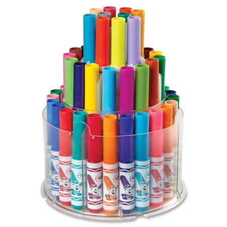 Crayola Pip Squeaks Marker Tower, Assorted Colors, 50 Washable Markers, Toys for Kids