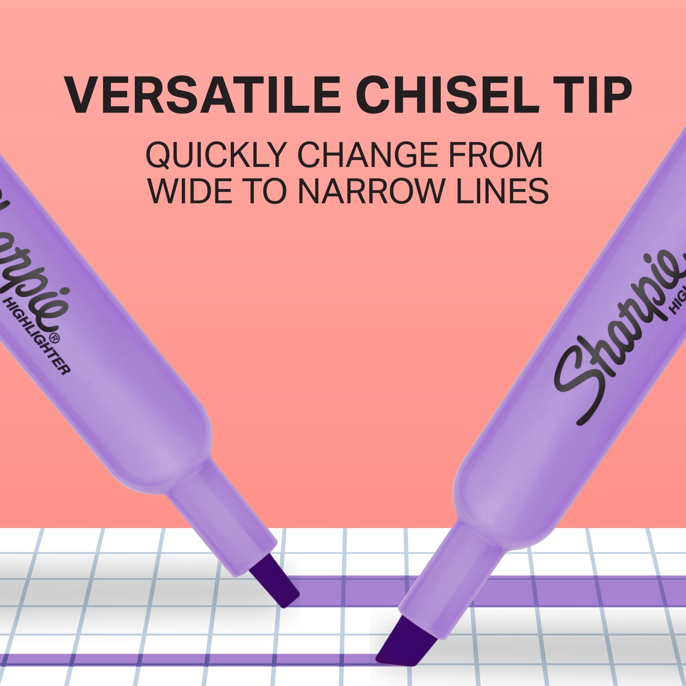 Sharpie Tank Highlighters, Chisel Tip, Assorted Color Highlighters, Value Pack, 36 Count