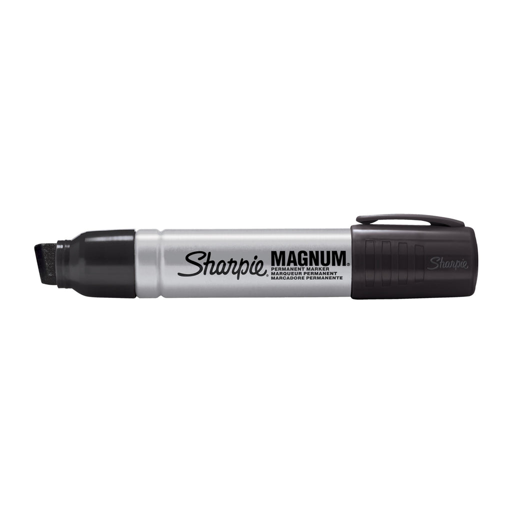 Sharpie Magnum Permanent Marker, Oversized Chisel Tip, Great for Poster Boards, Black, 1 Count