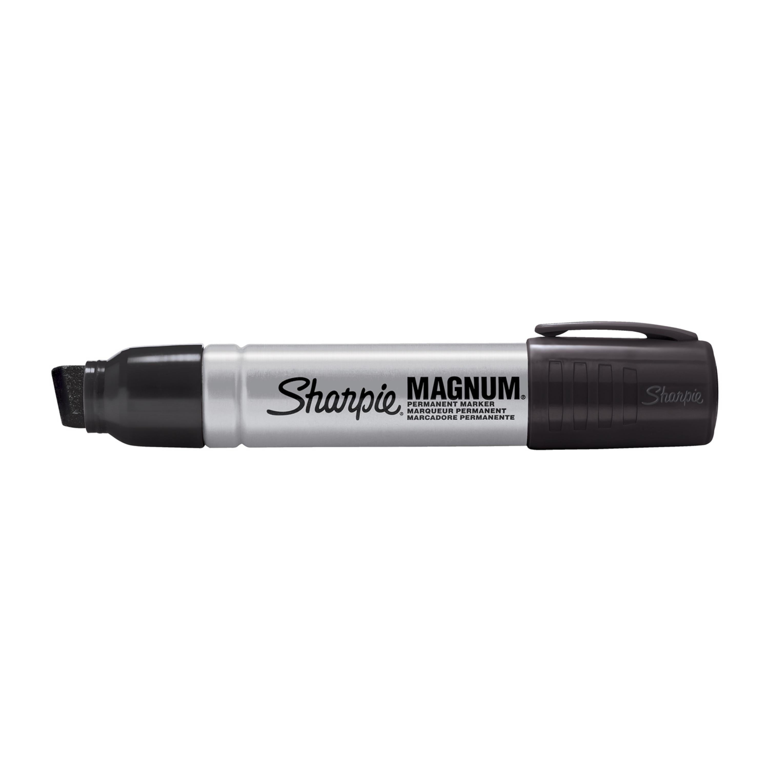 Sharpie Magnum Permanent Marker, Oversized Chisel Tip, Great for Poster Boards, Black, 1 Count