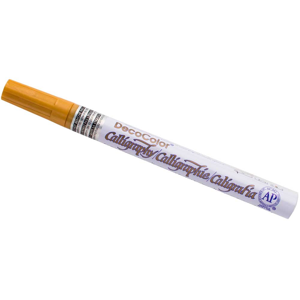 Marvy Uchida Calligraphy Opaque Paint Markers, Gold, 2/Pack