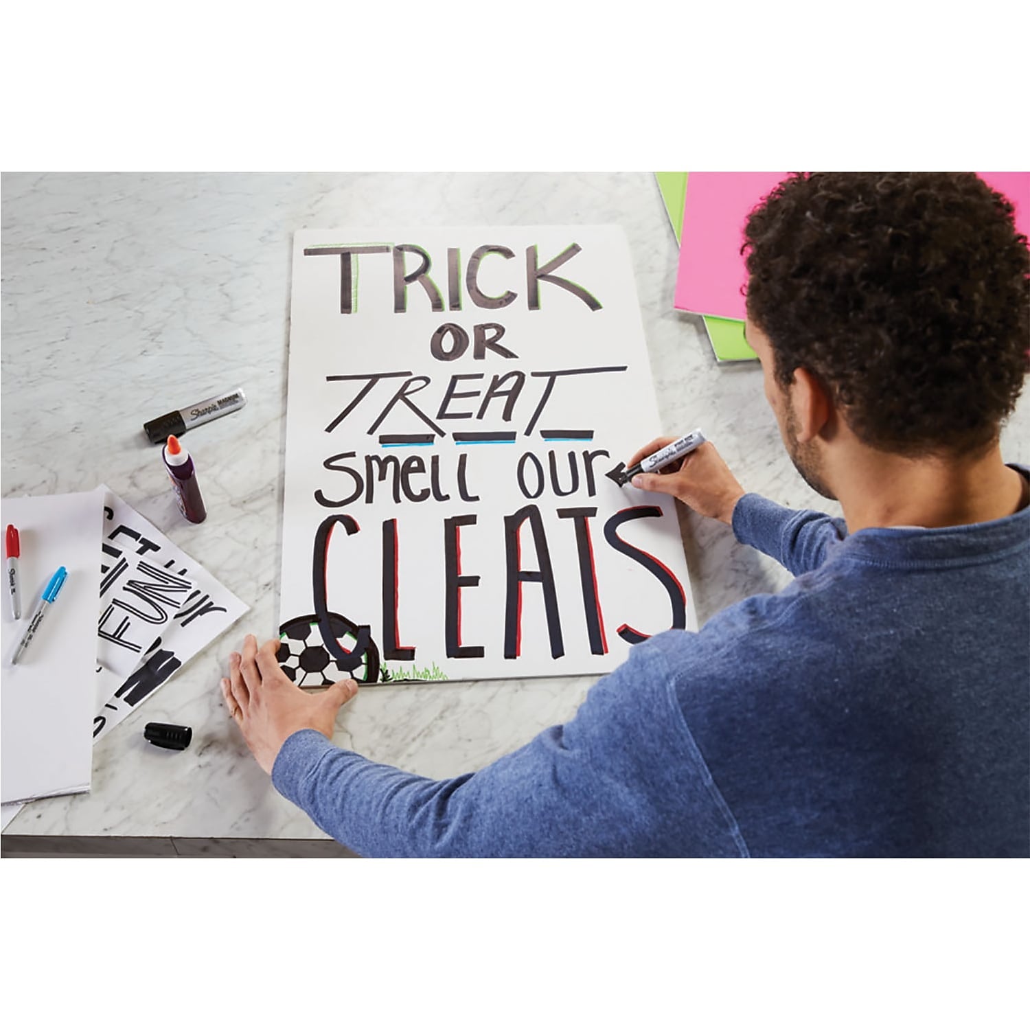 Sharpie® Magnum Permanent Markers, Chisel Tip, Silver Barrel, Black Ink, Set Of 6 Markers