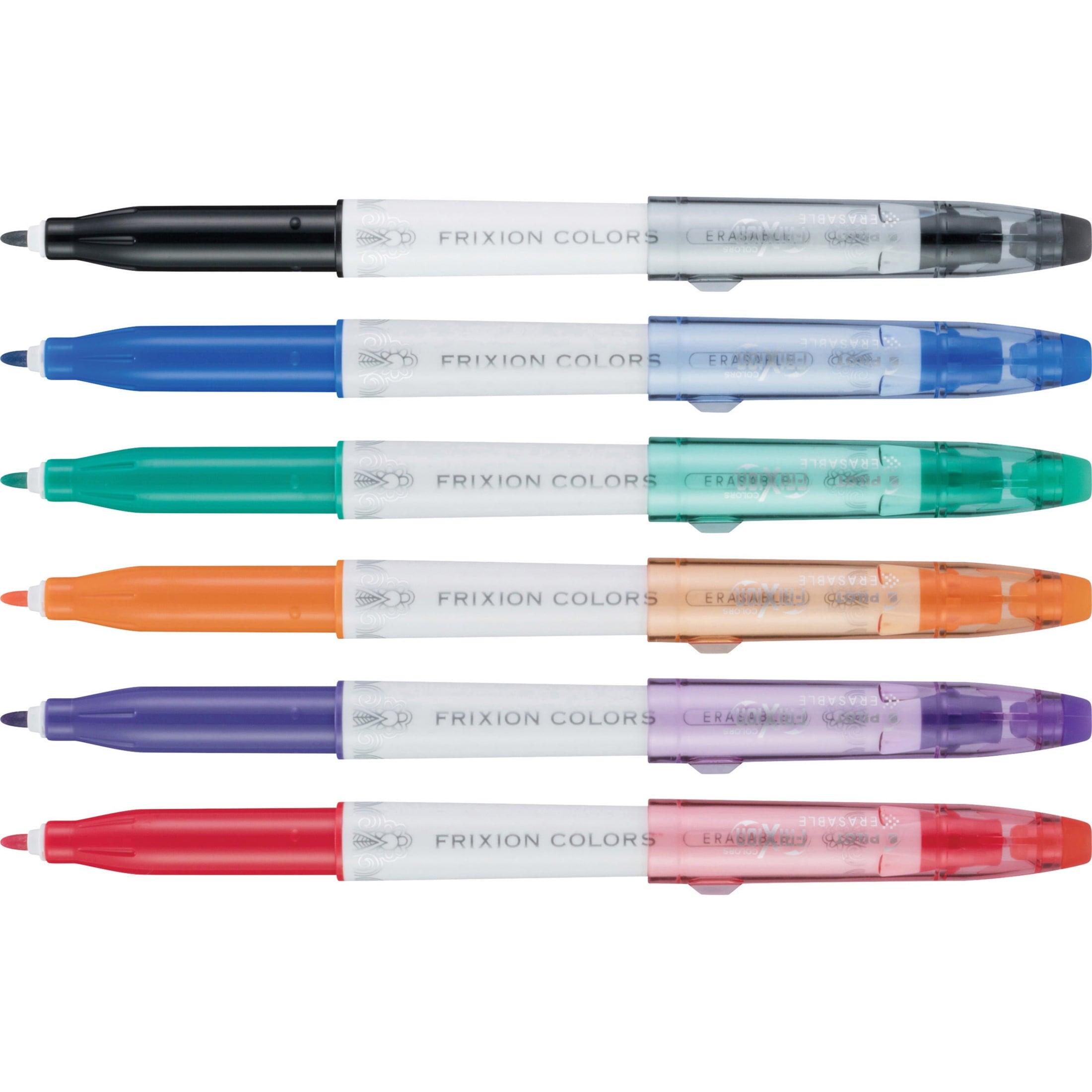 Pilot, PIL44153, FriXion Colors Erasable Marker Pens, 6 / Pack