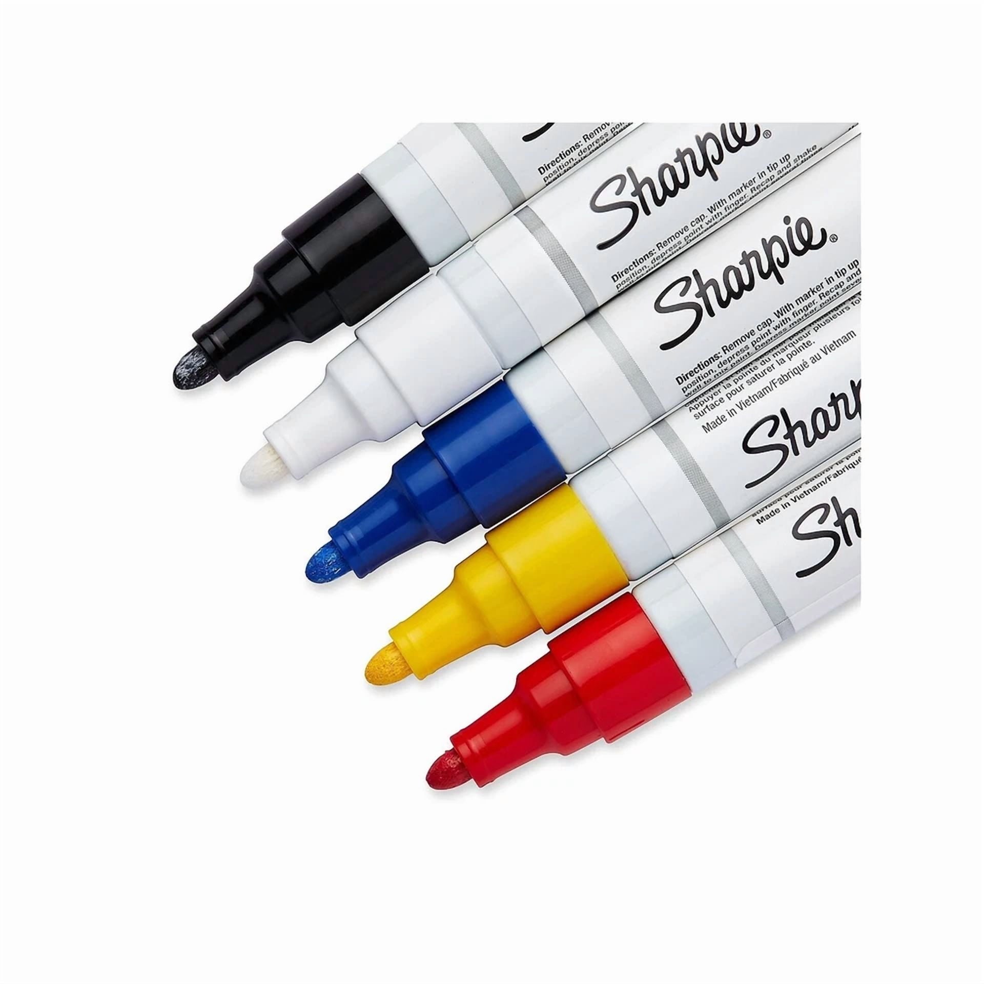 Paint Sharpie Oil Base Medium Point 5/Pk Ast 34971Pp