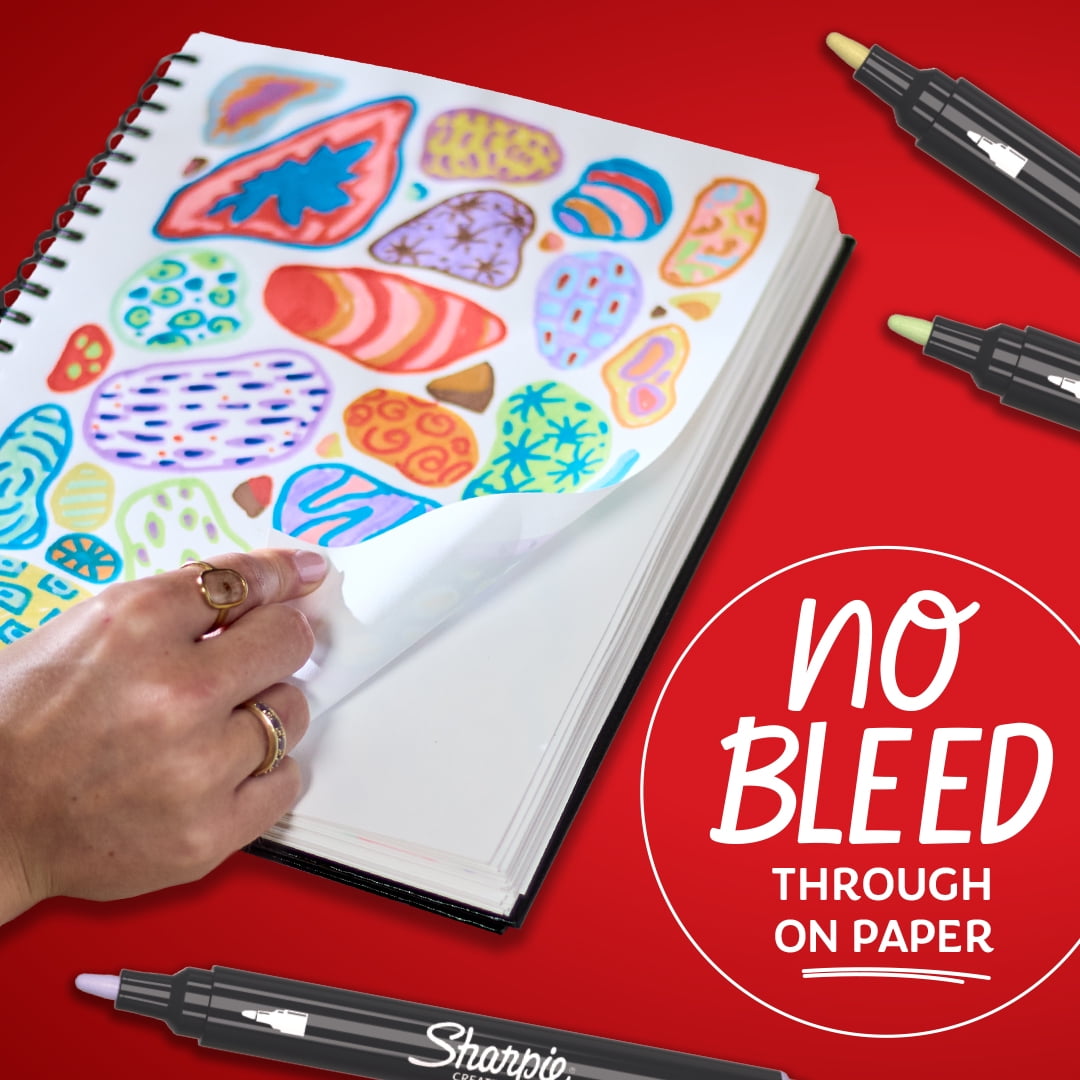 Sharpie Creative Markers, Earth Tones, Water-Based Acrylic Markers, Bullet Tip, Assorted Colors, 12 Count