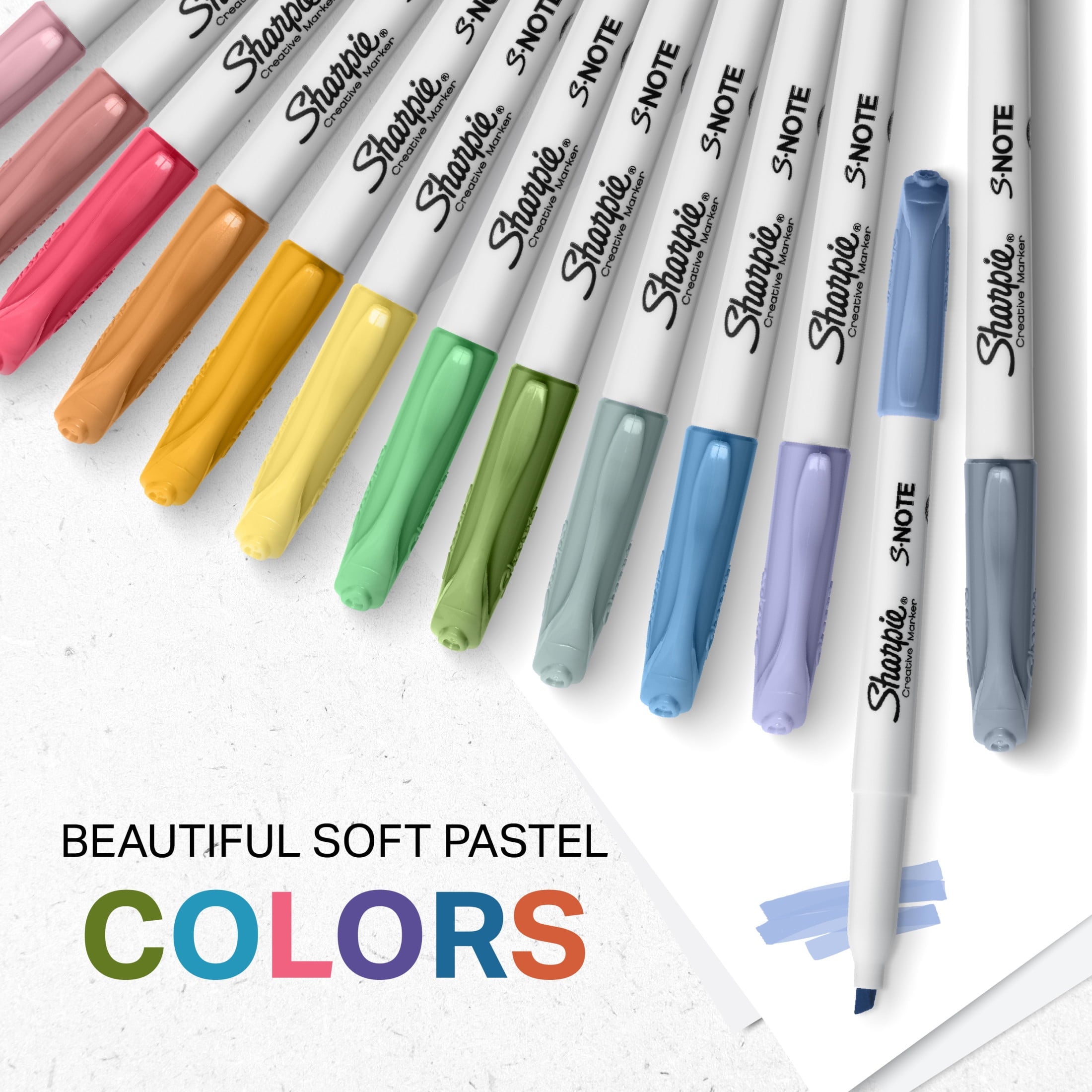 Sharpie S-Note Creative Highlighter Markers, Assorted Colors, Chisel Tip, 36 Count