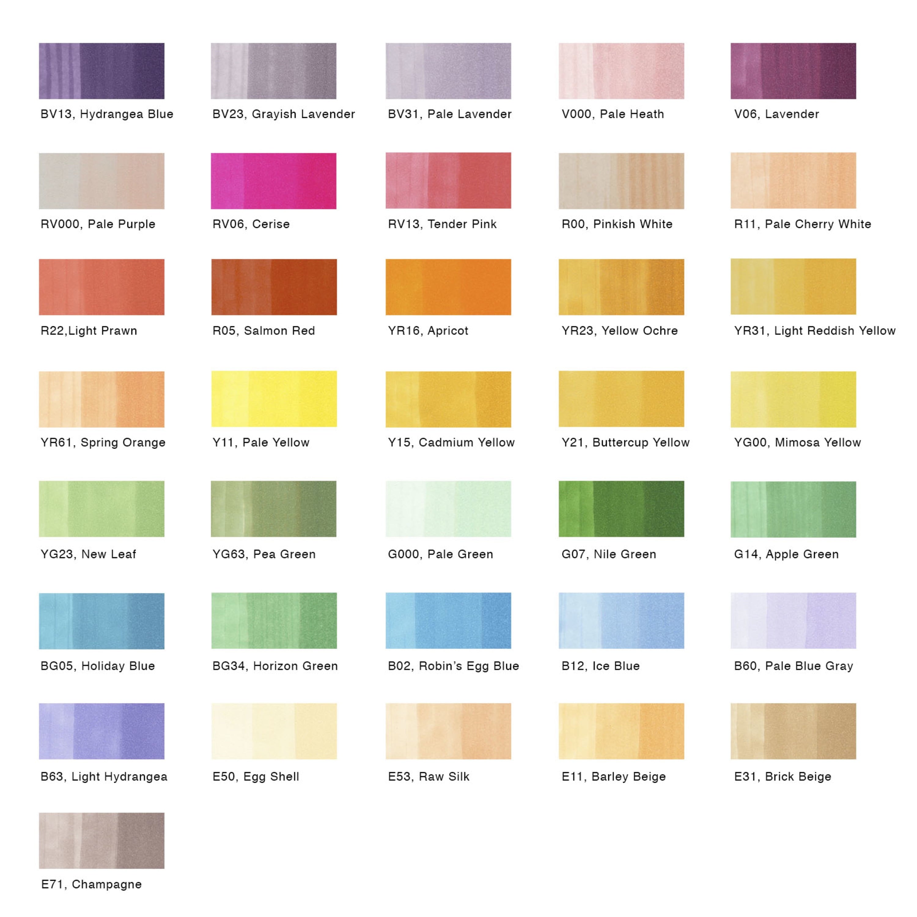 Copic Ciao Marker Set, 36-Piece, Set C