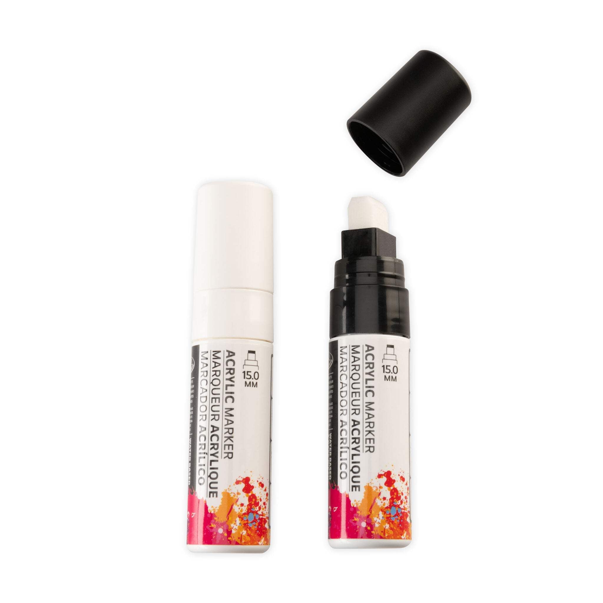 Royal & Langnickel 2 Piece Acrylic 15mm Black/White Markers