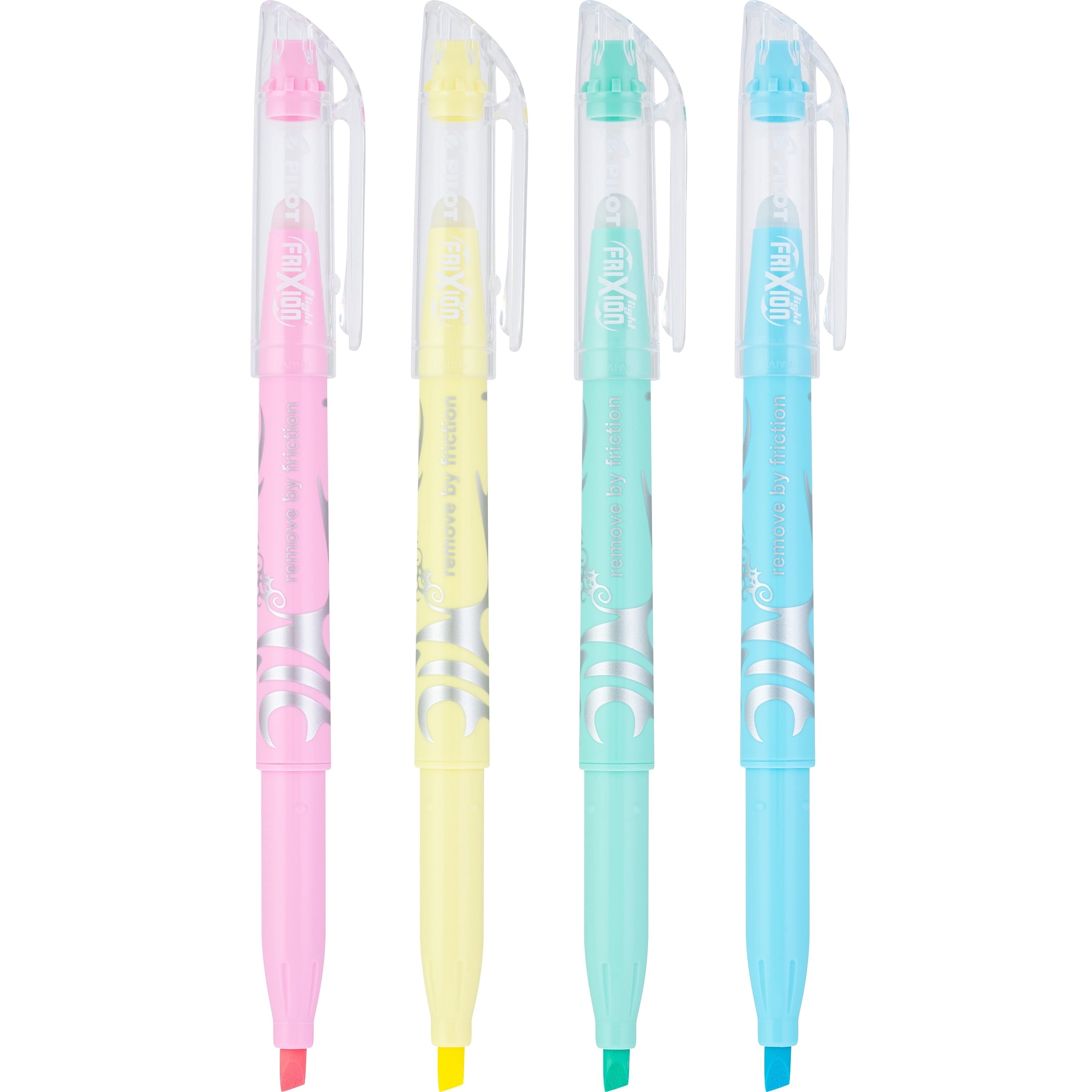 Pilot FriXion Light Pastel Collection Erasable Highlighters, Chisel Tip, Assorted Colors, 4 Count
