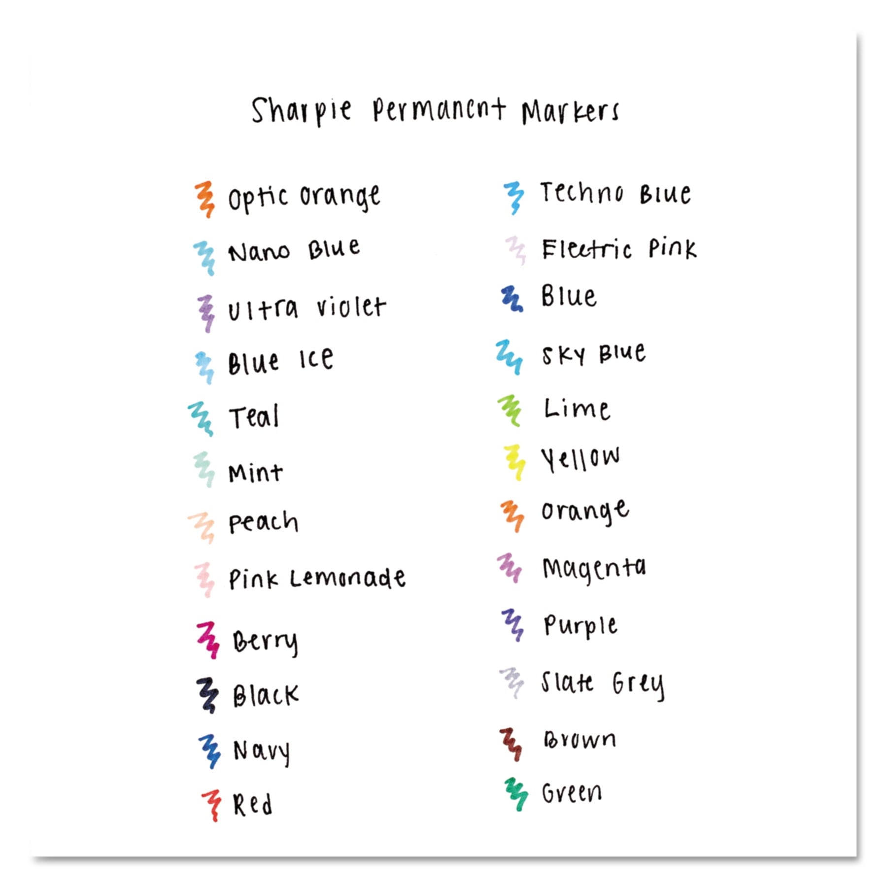 Sharpie Electro Pop Permanent Markers, Ultra Fine Point, Assorted Colors, 24 Count