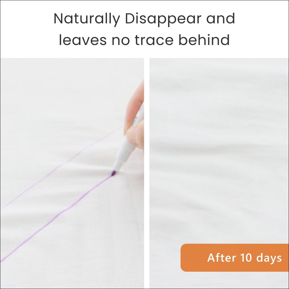 Leonis Disappearing Ink Fabric Marking Pen, 5 Count Pack, Pink