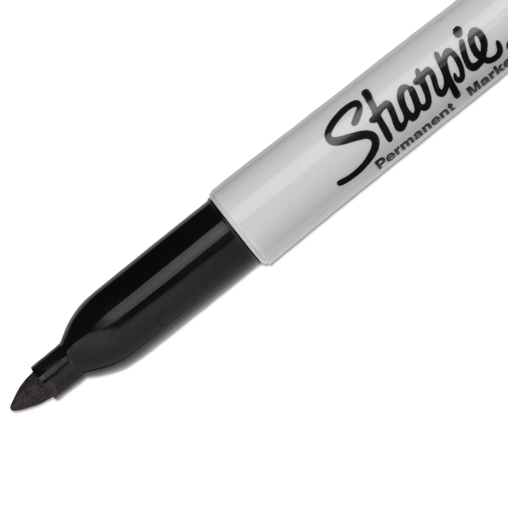 Sharpie Fine Point Permanent Marker, Black, Dozen
