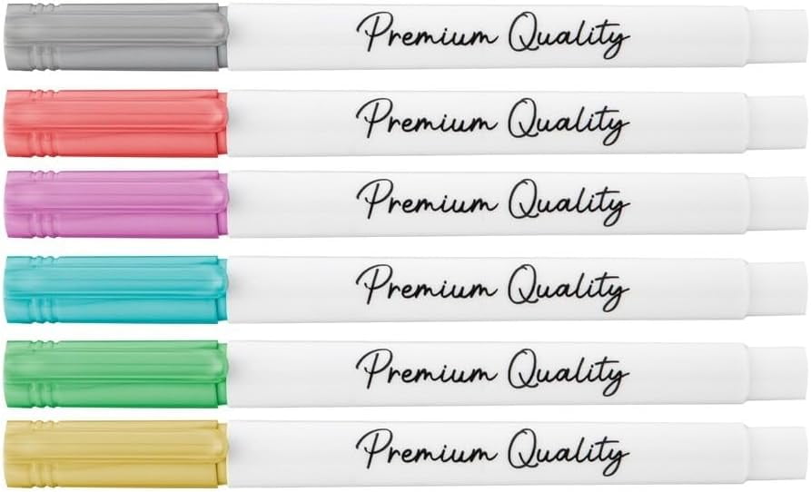 Craft ID - Metallic markers, 6 pcs - (K-CR5002/GE)