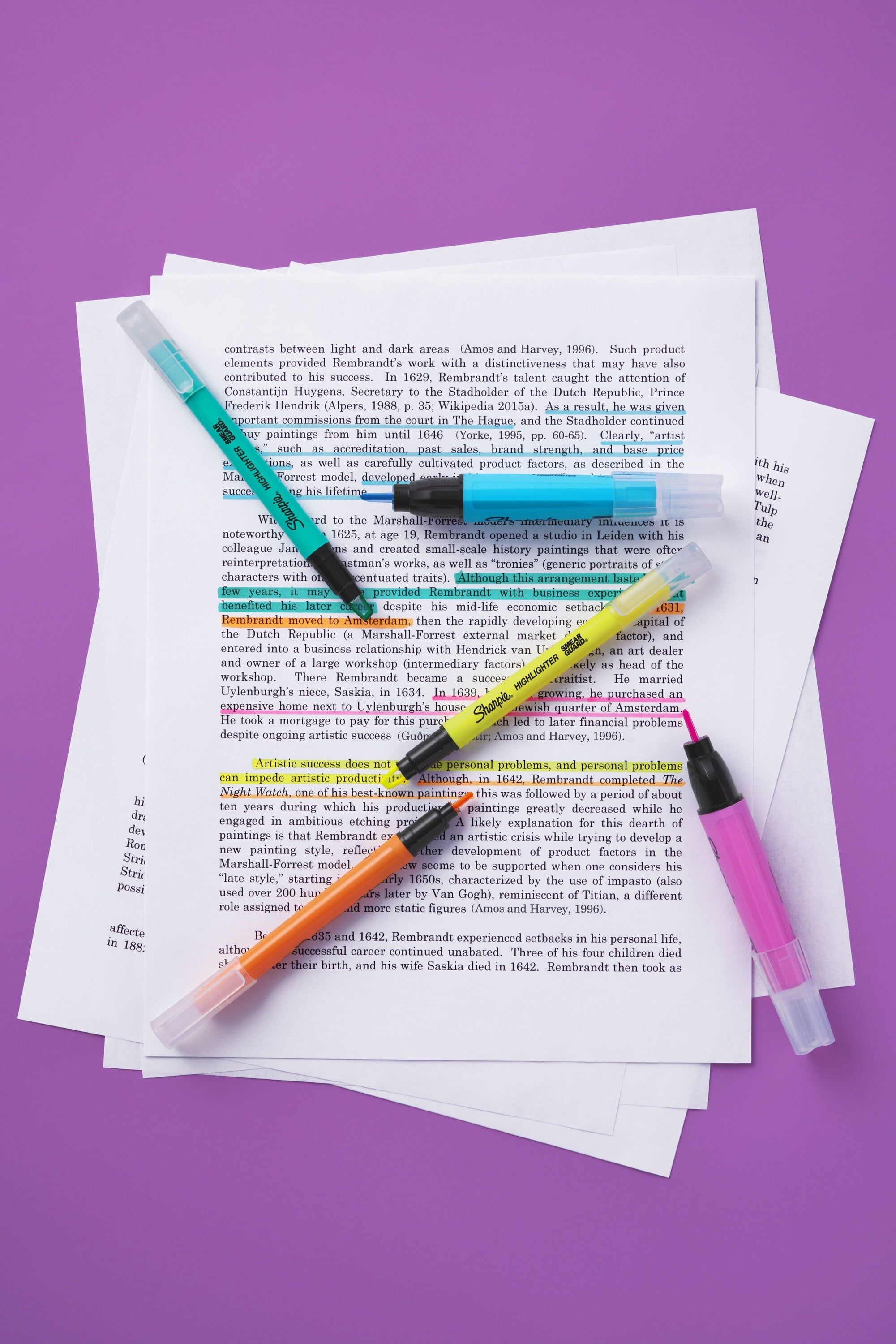 Sharpie Highlighter, Clear View Highlighter with See-Through Chisel Tip, Stick Highlighter, Assorted, 12 Count