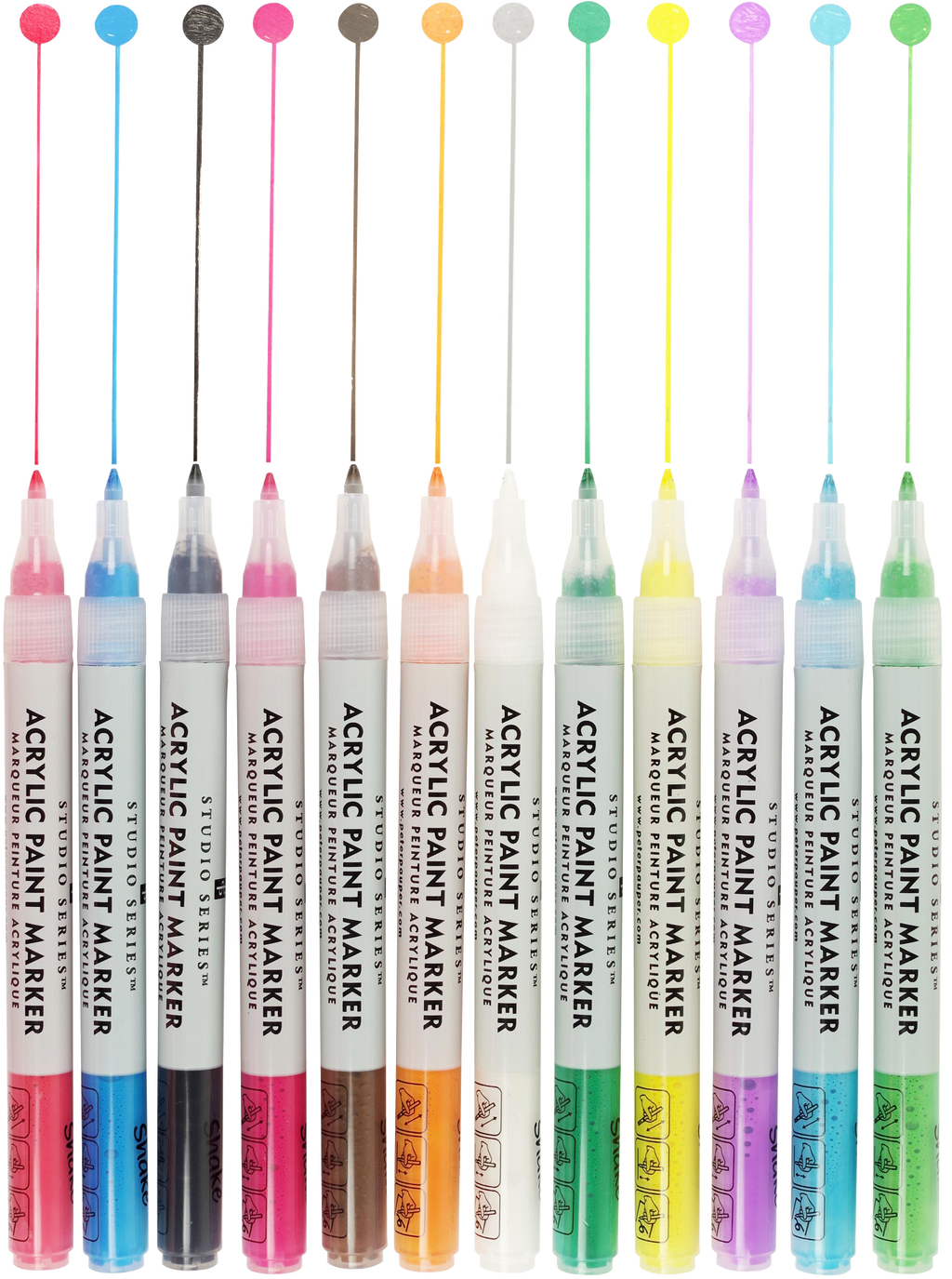 Studio Series Acrylic Paint Marker Set (12-Piece Set) (Other)