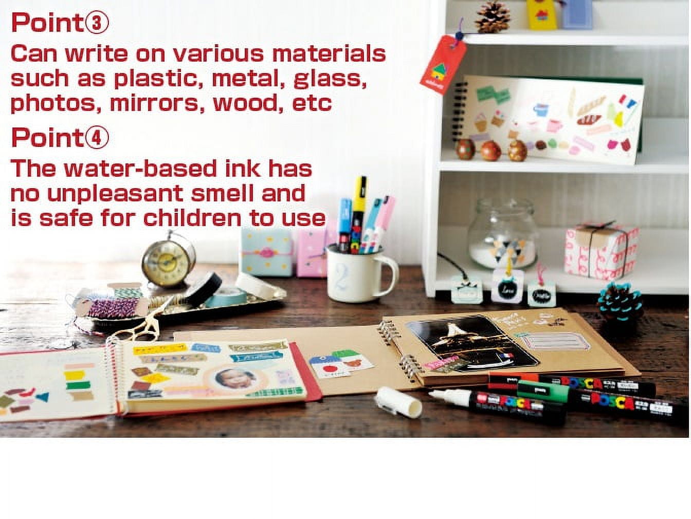 Posca Paint Marker Pen Medium Point (PC-5M) 29 Colors Full Set with Original Box Japan Import